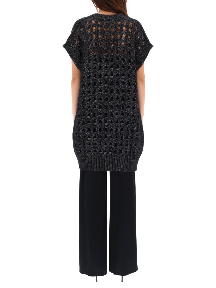 Herno Women Vest With Perforated Workmanship In Black