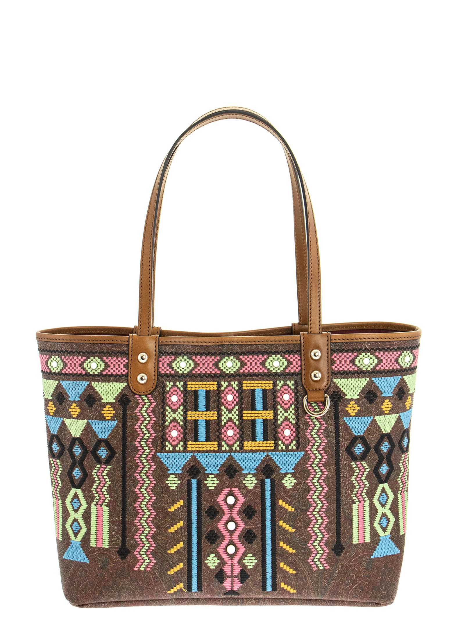 Etro Paisley Shopping Bag With Embroidery