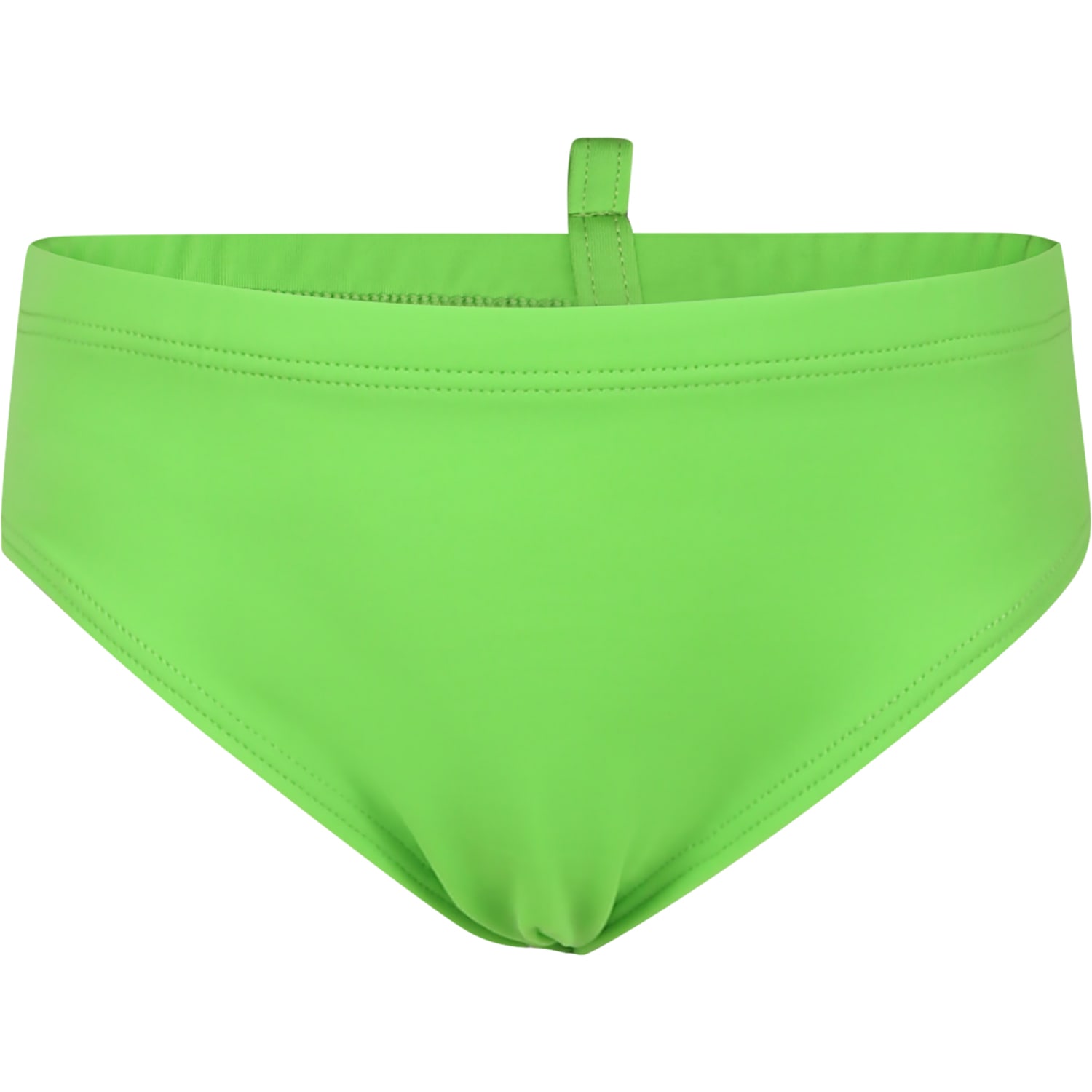 Shop Dsquared2 Green Swim Briefs For Boy With Logo