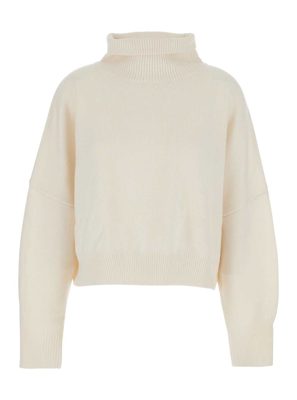 Loulou Studio Luke Stand Collar Sweater In Neutral
