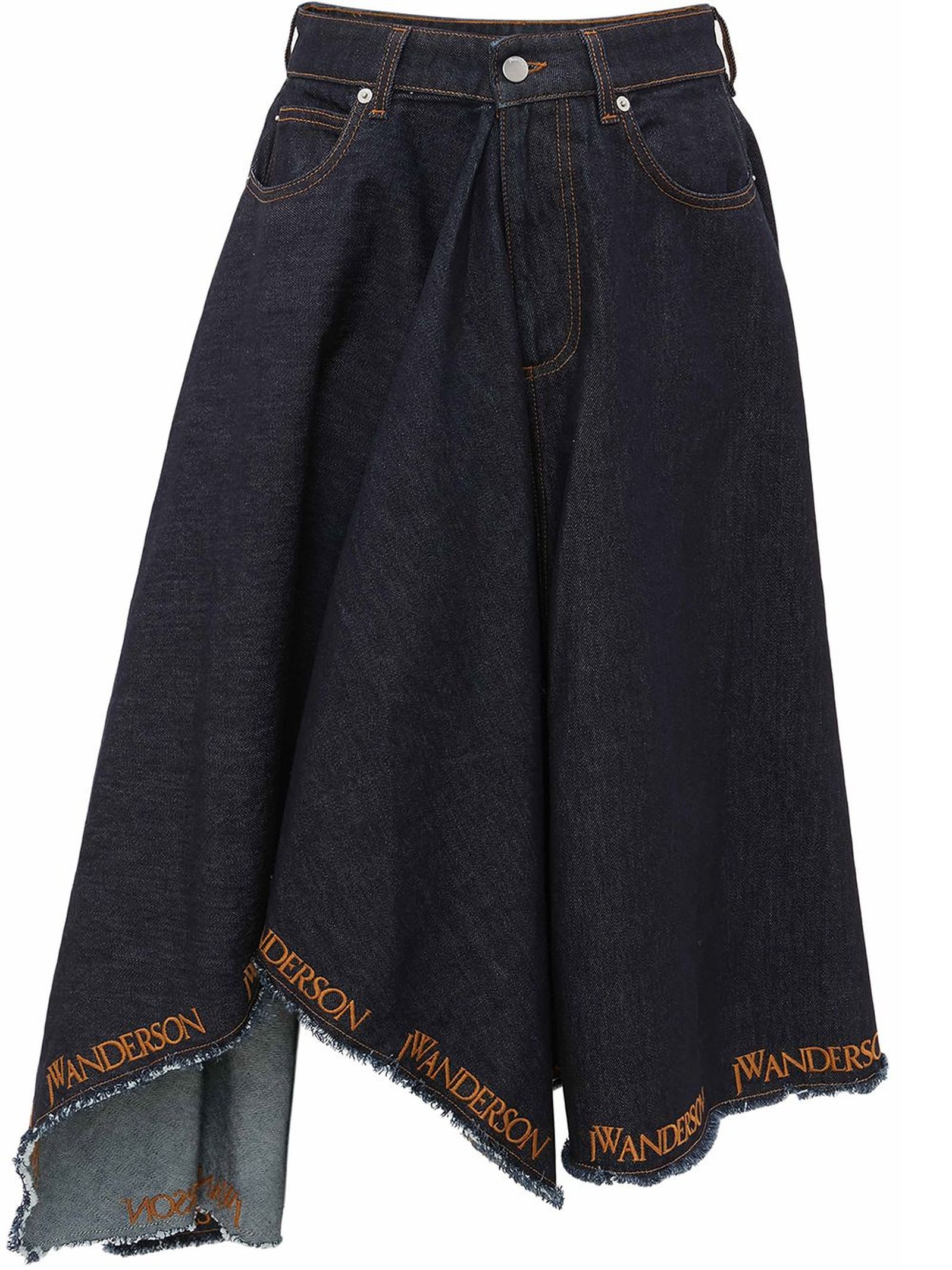 J.W. Anderson Dark-blue Cotton Denim Skirt