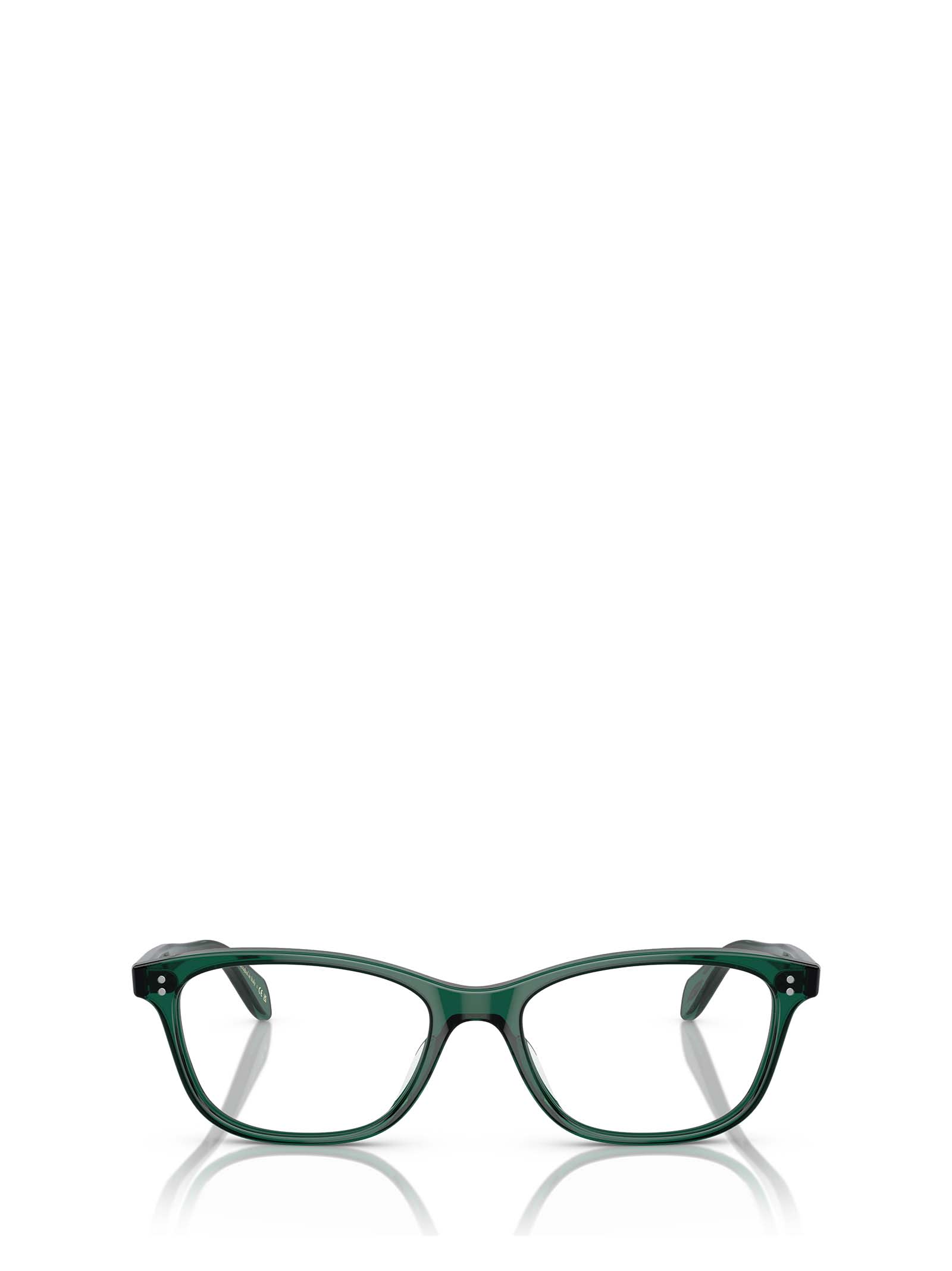 Shop Oliver Peoples Ov5224 Translucent Dark Teal Glasses