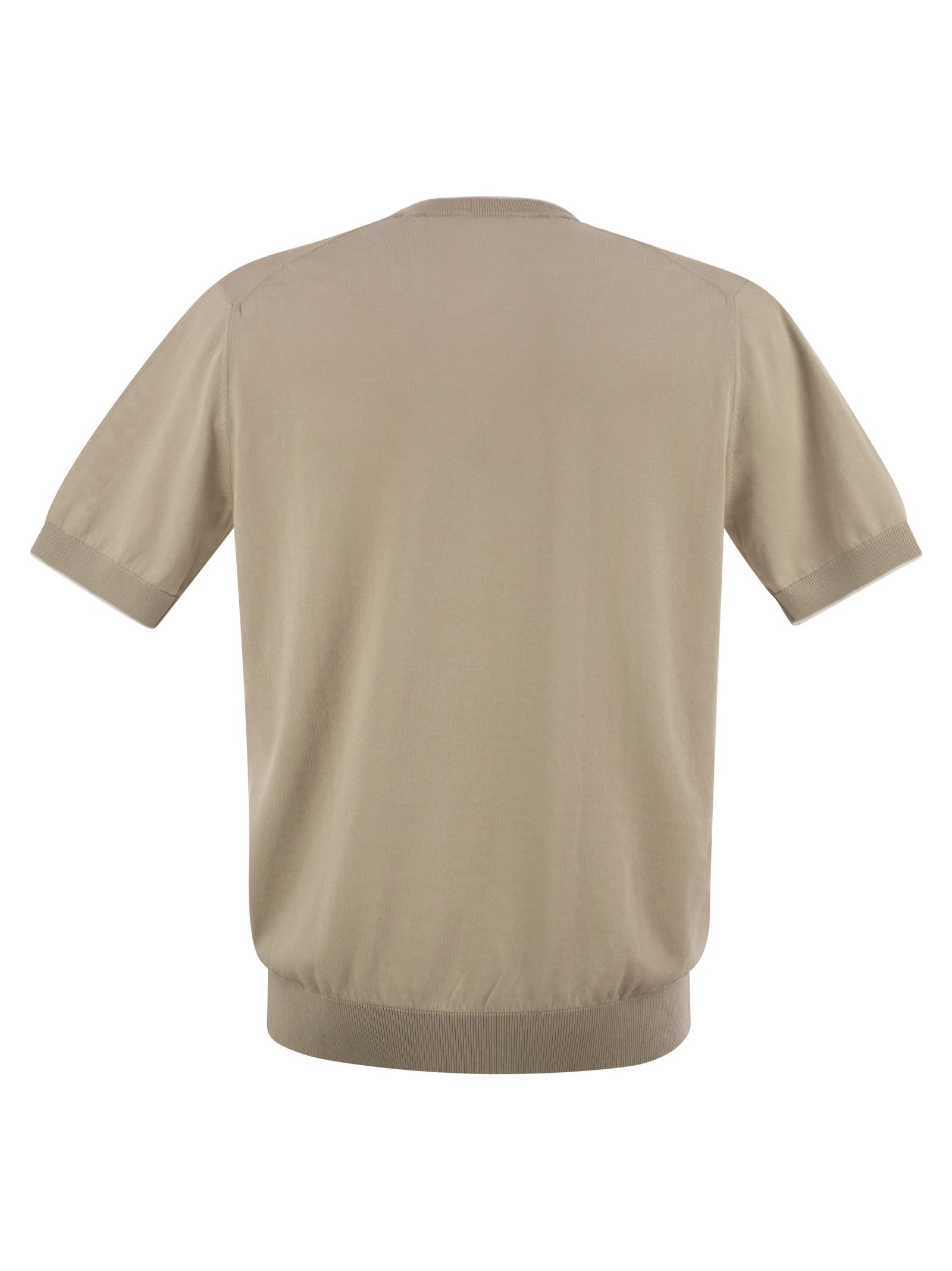 Peserico T-shirt In Pure Cotton Yarn