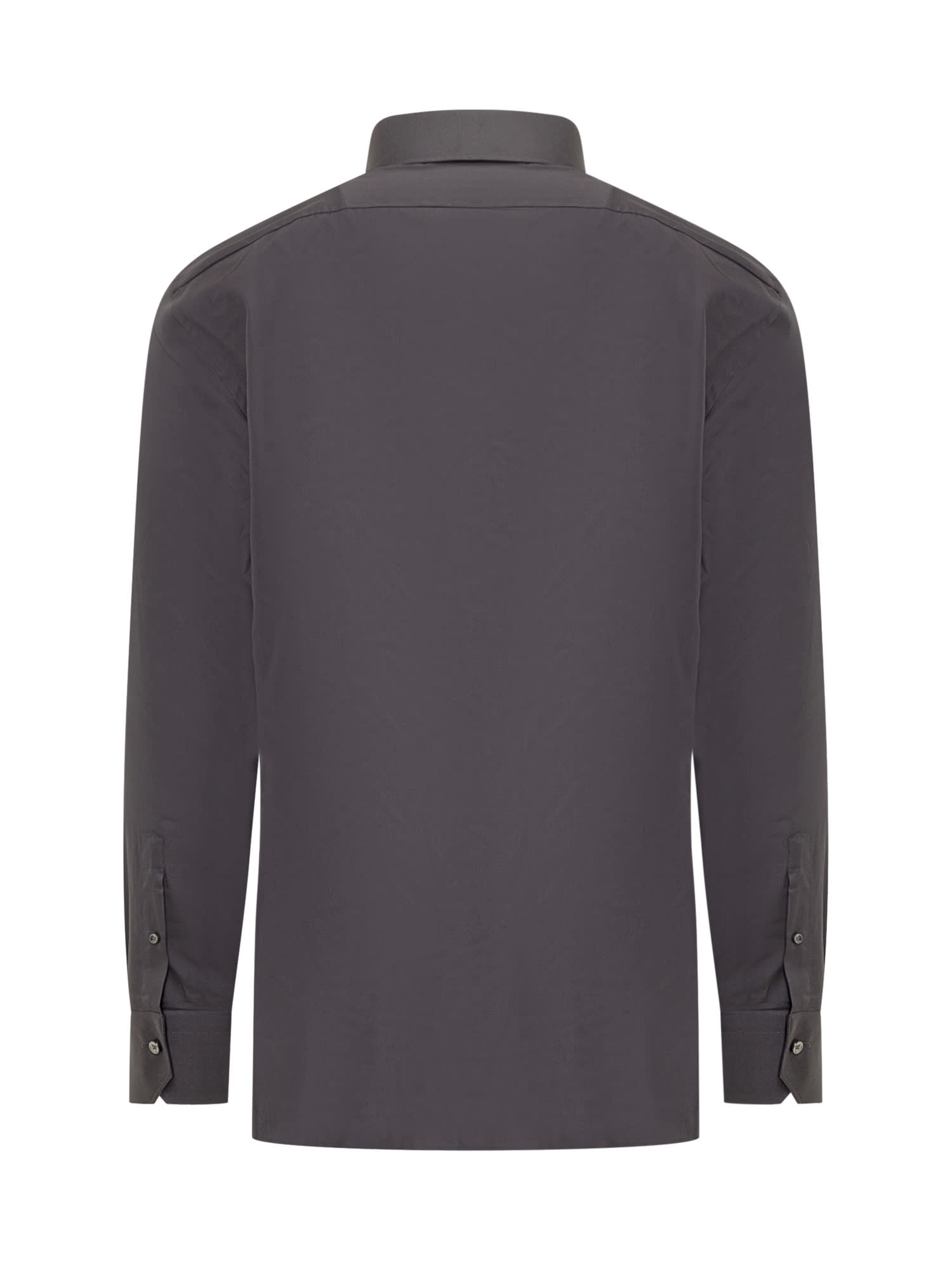 Shop Zegna Trofeo Shirt In Dark Grey