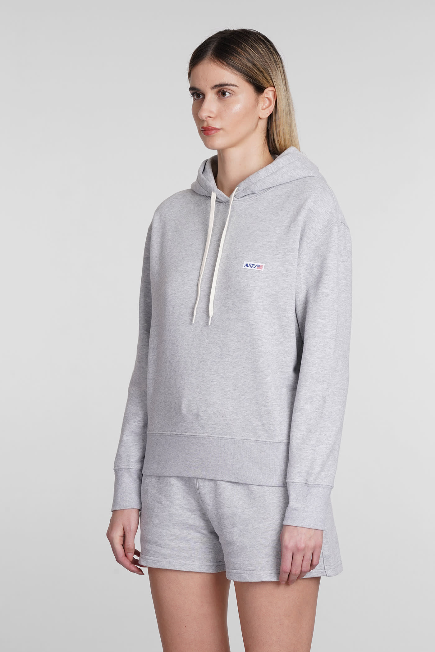Shop Autry Sweatshirt In Grey Cotton