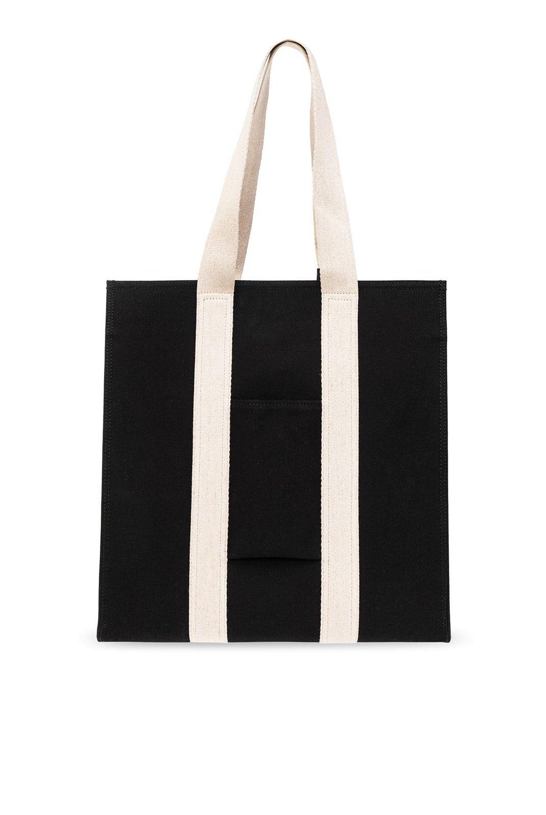 Shop Jacquemus Le Cabas Cuerda Grosgrain Messenger Tote Bag In Black