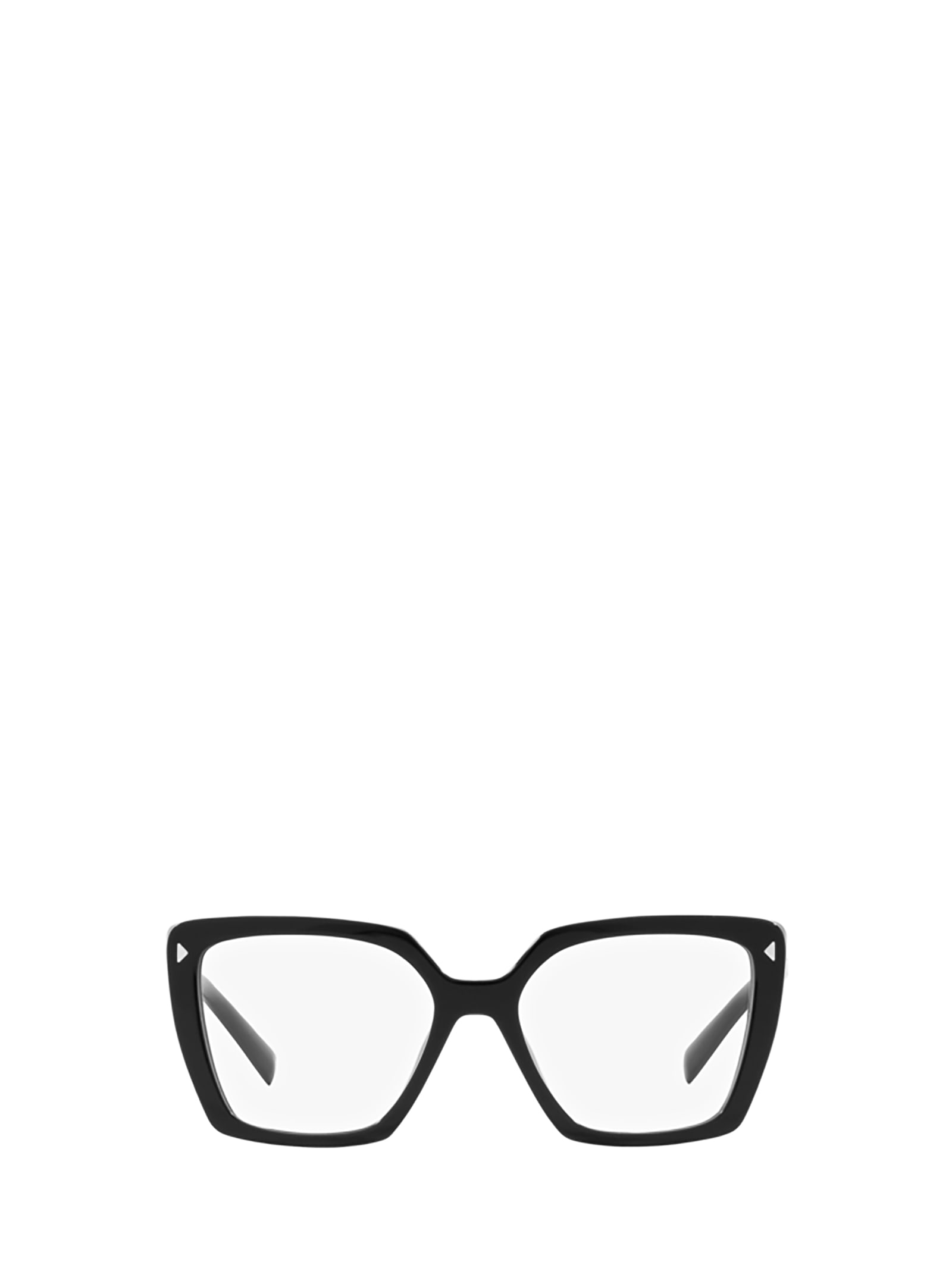Shop Prada Pr 16zv Black Glasses