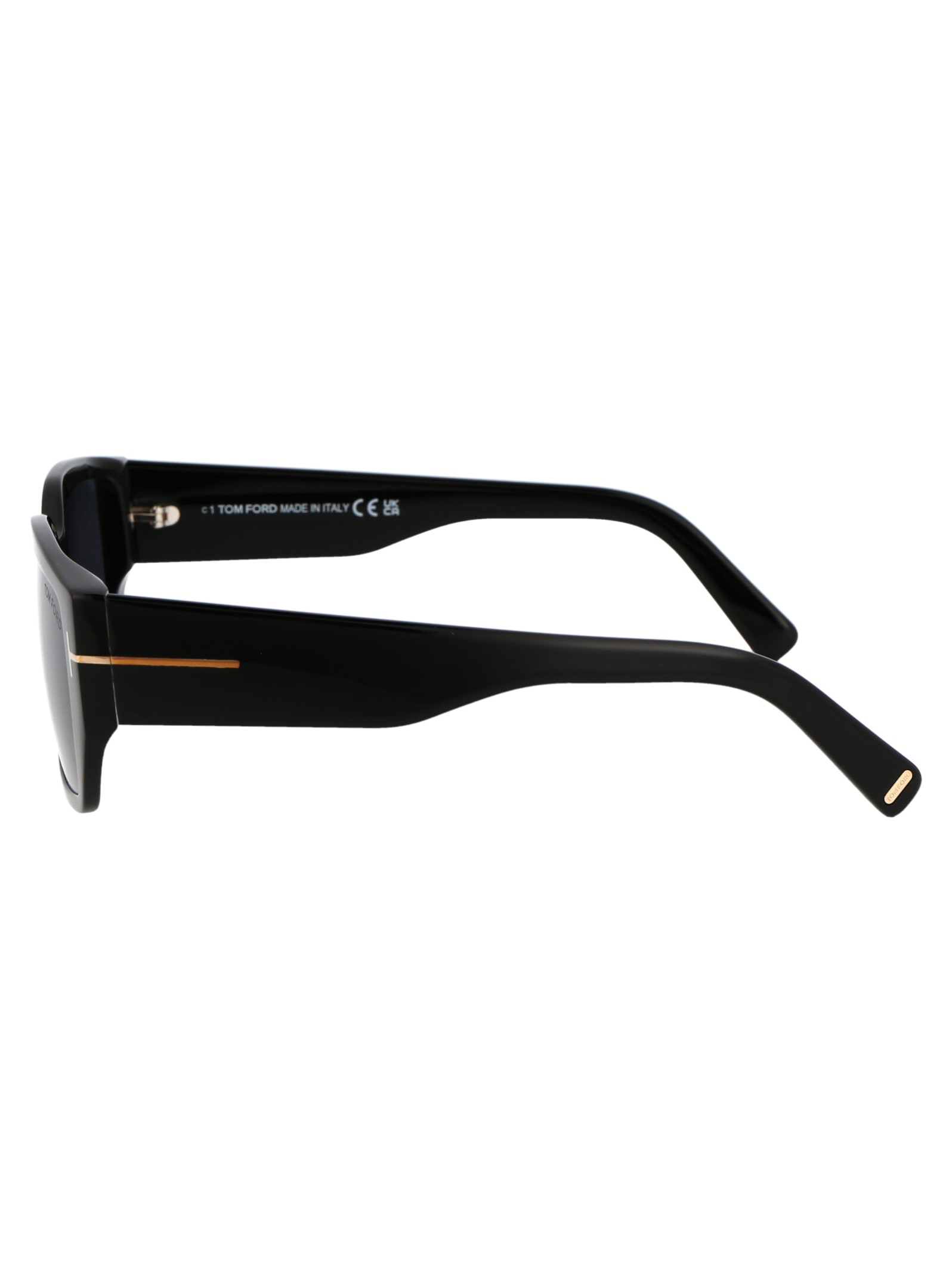 Shop Tom Ford Silvano-02 Sunglasses In 01a Nero Lucido / Fumo