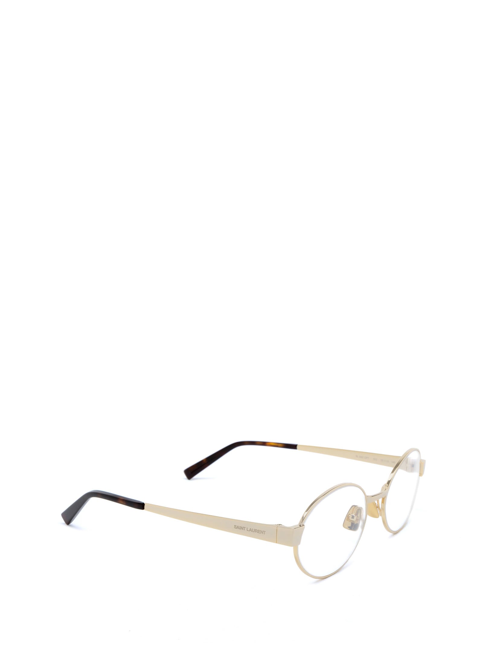 Shop Saint Laurent Sl 692 Opt Gold Glasses