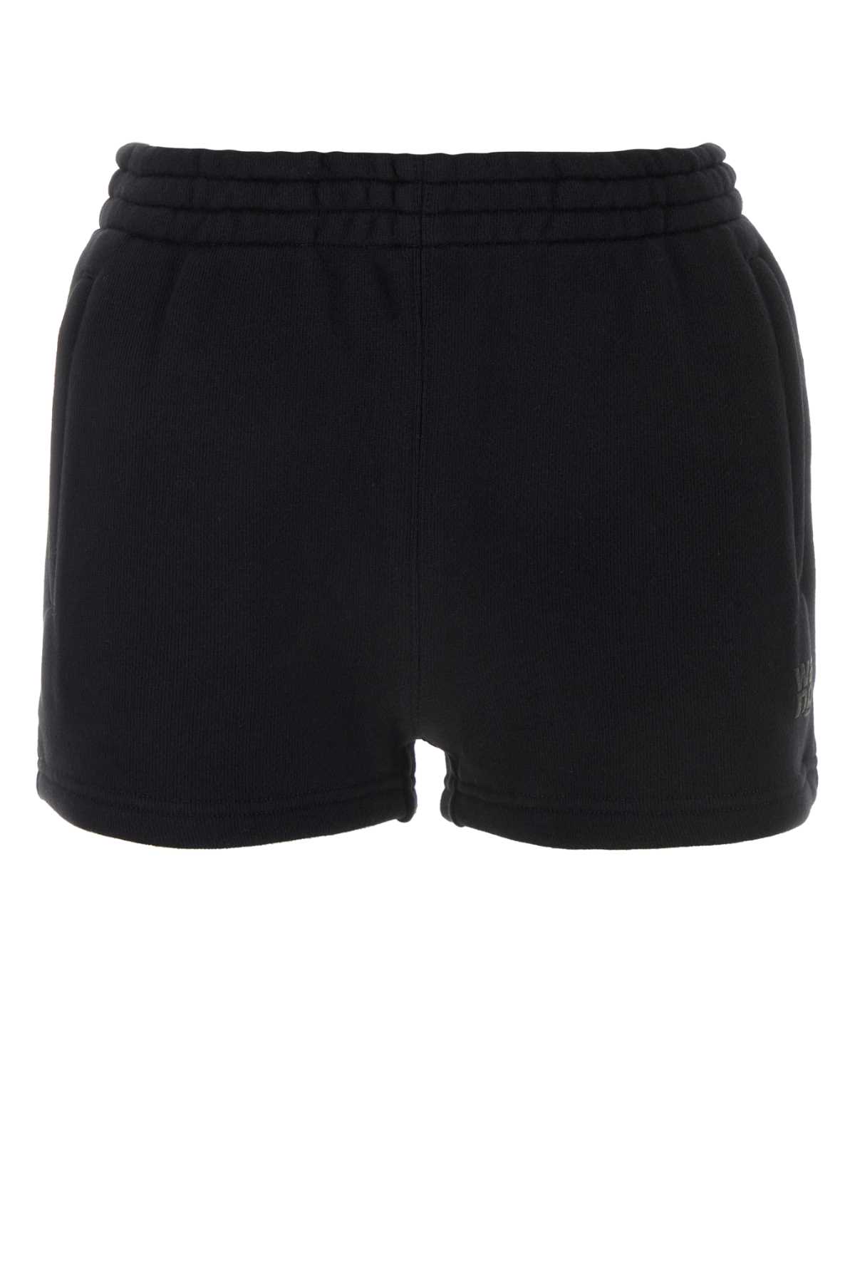 Shop Alexander Wang T Black Cotton Shorts