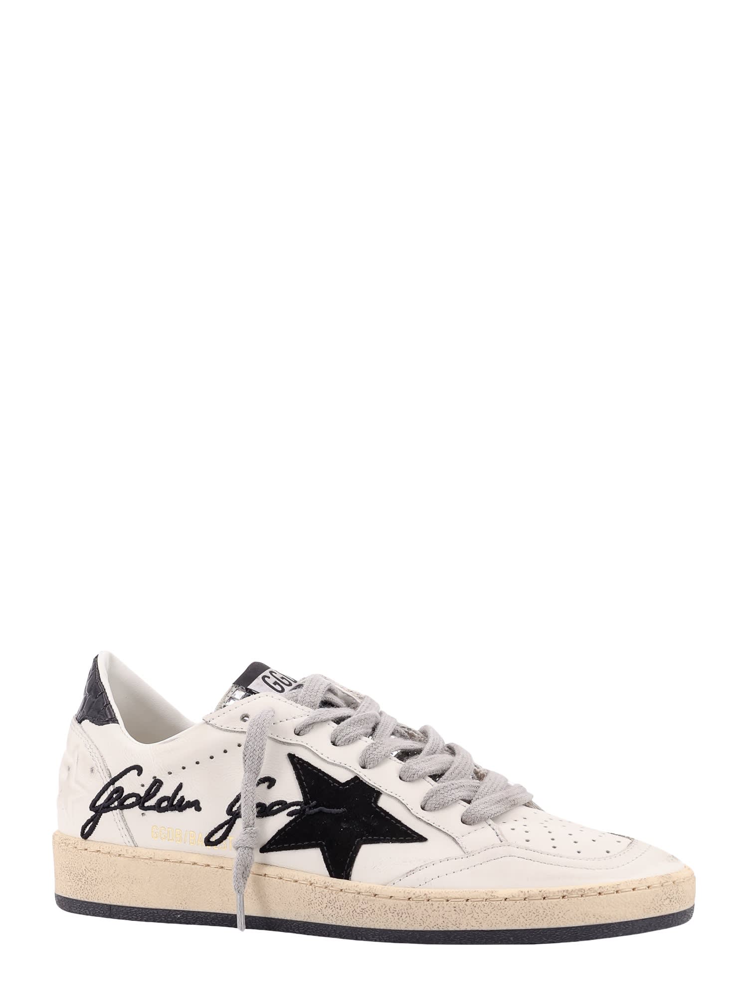 Shop Golden Goose Ball Star Sneakers In White