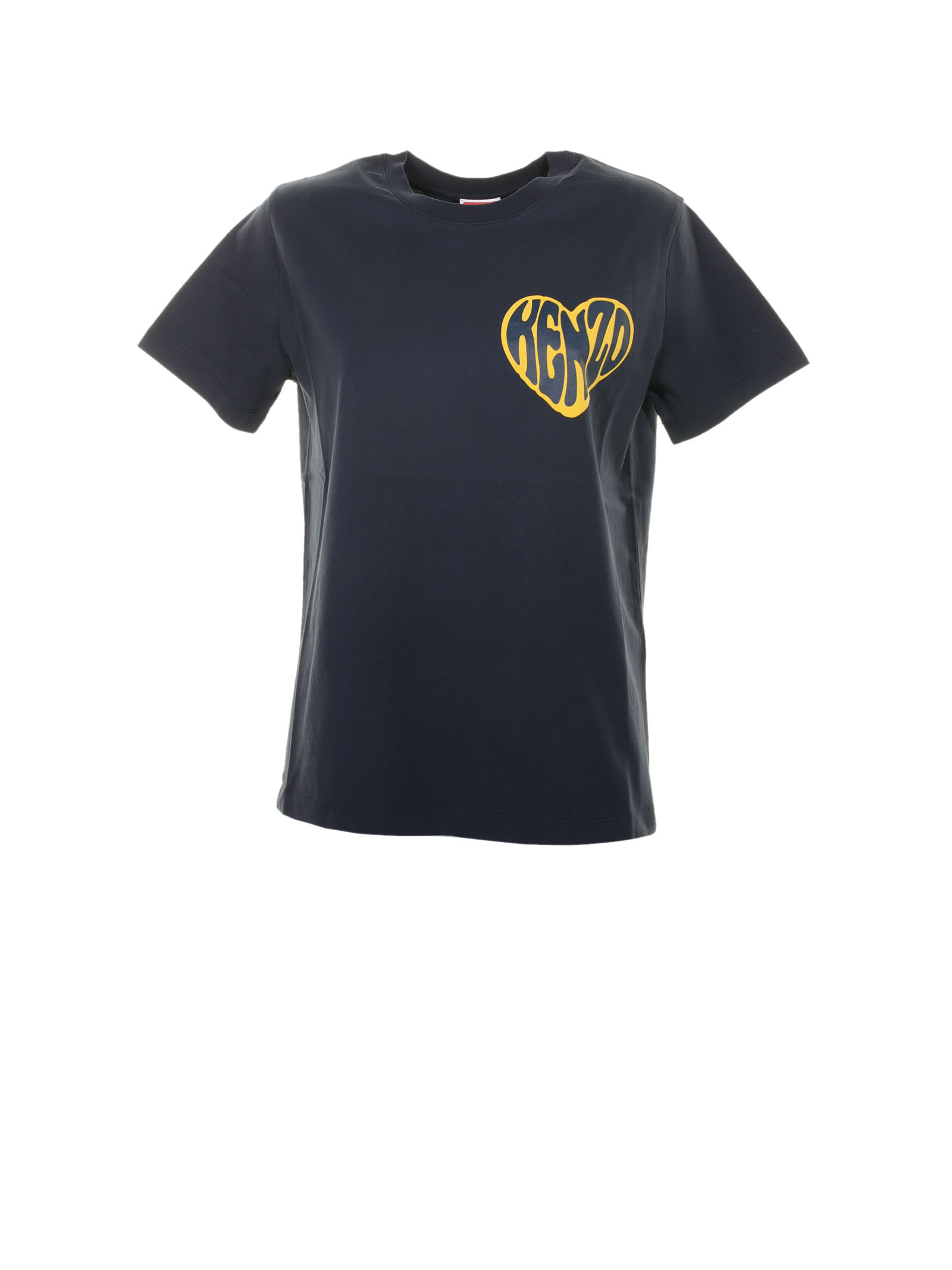 Hearts Loose T-shirt In Blue