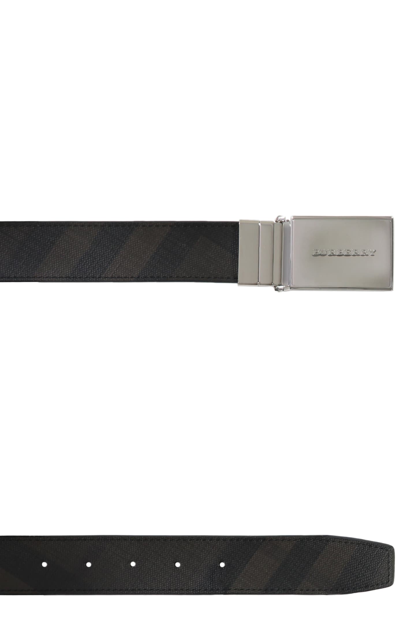 Shop Burberry Reversible Belt In Brown