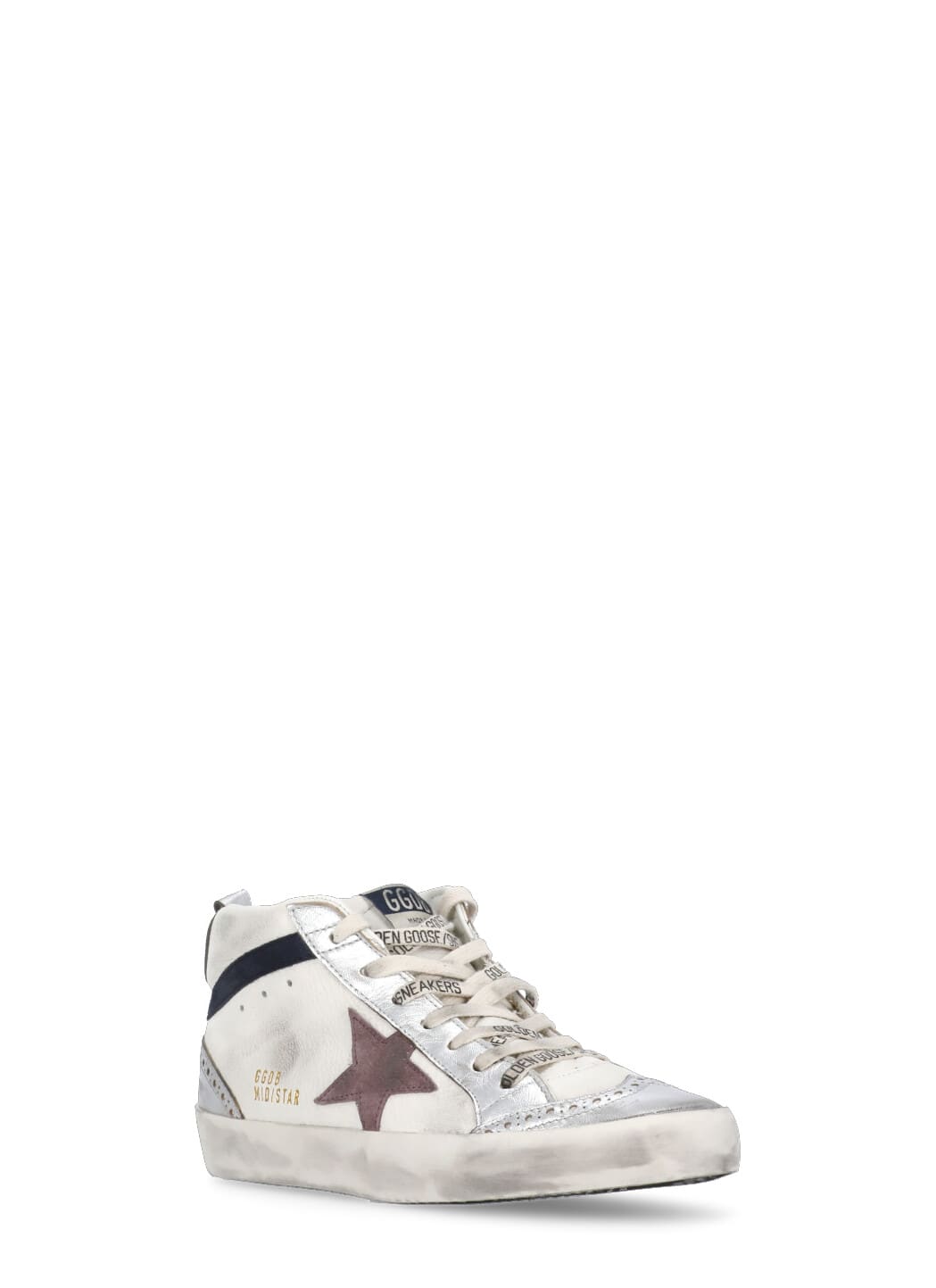 Shop Golden Goose Mid Star Sneakers In White