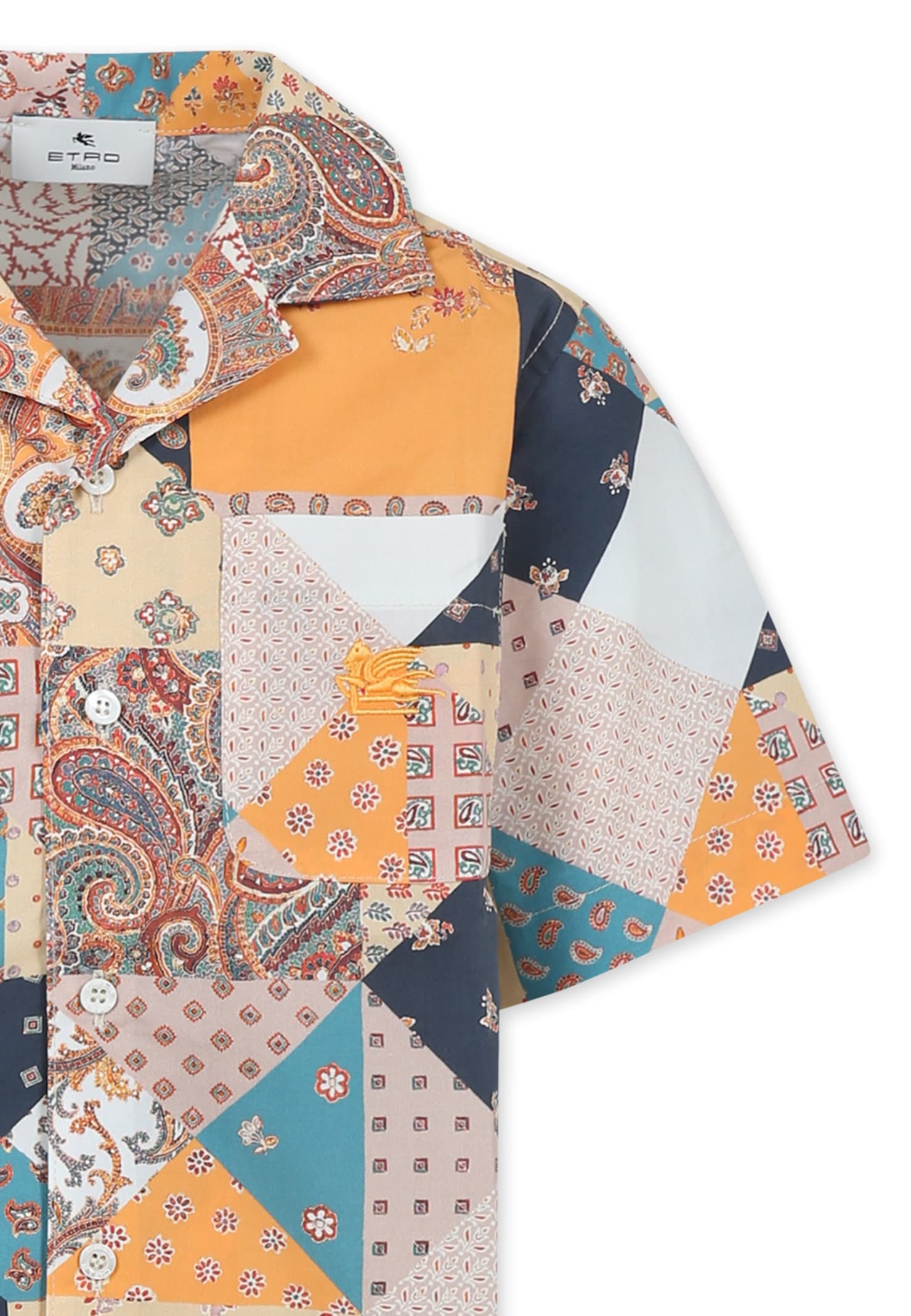 Etro Multicolor Shirt For Boy With Paisley Print In Multicolor