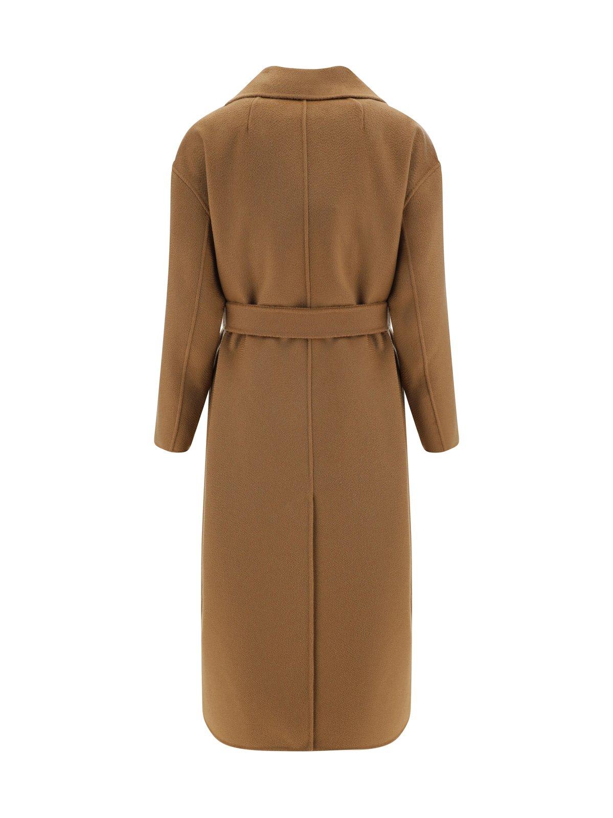 Shop 's Max Mara Manuele Double-breasted Coat In Brown