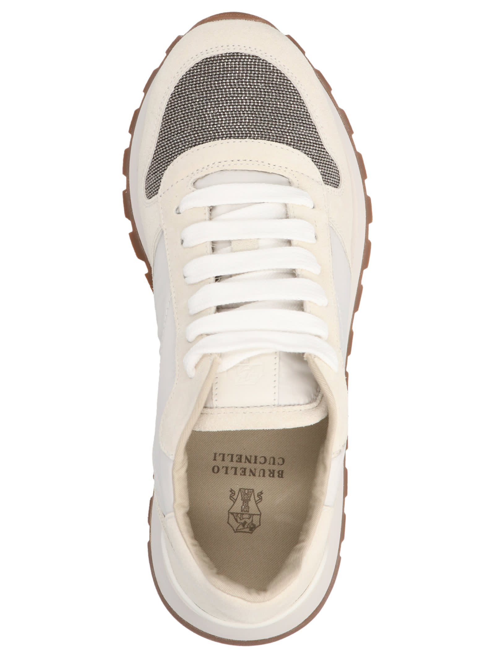 Shop Brunello Cucinelli Monile Sneakers In White