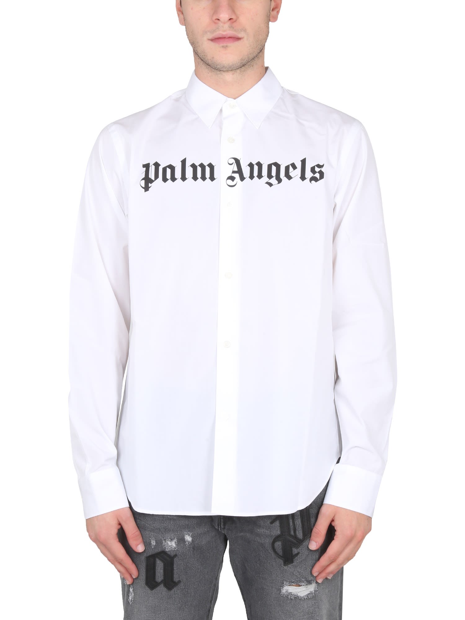 Palm Angels Logo Print Shirt