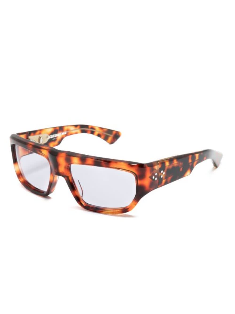 Shop Jacques Marie Mage Vicious Sunglasses In Leopard