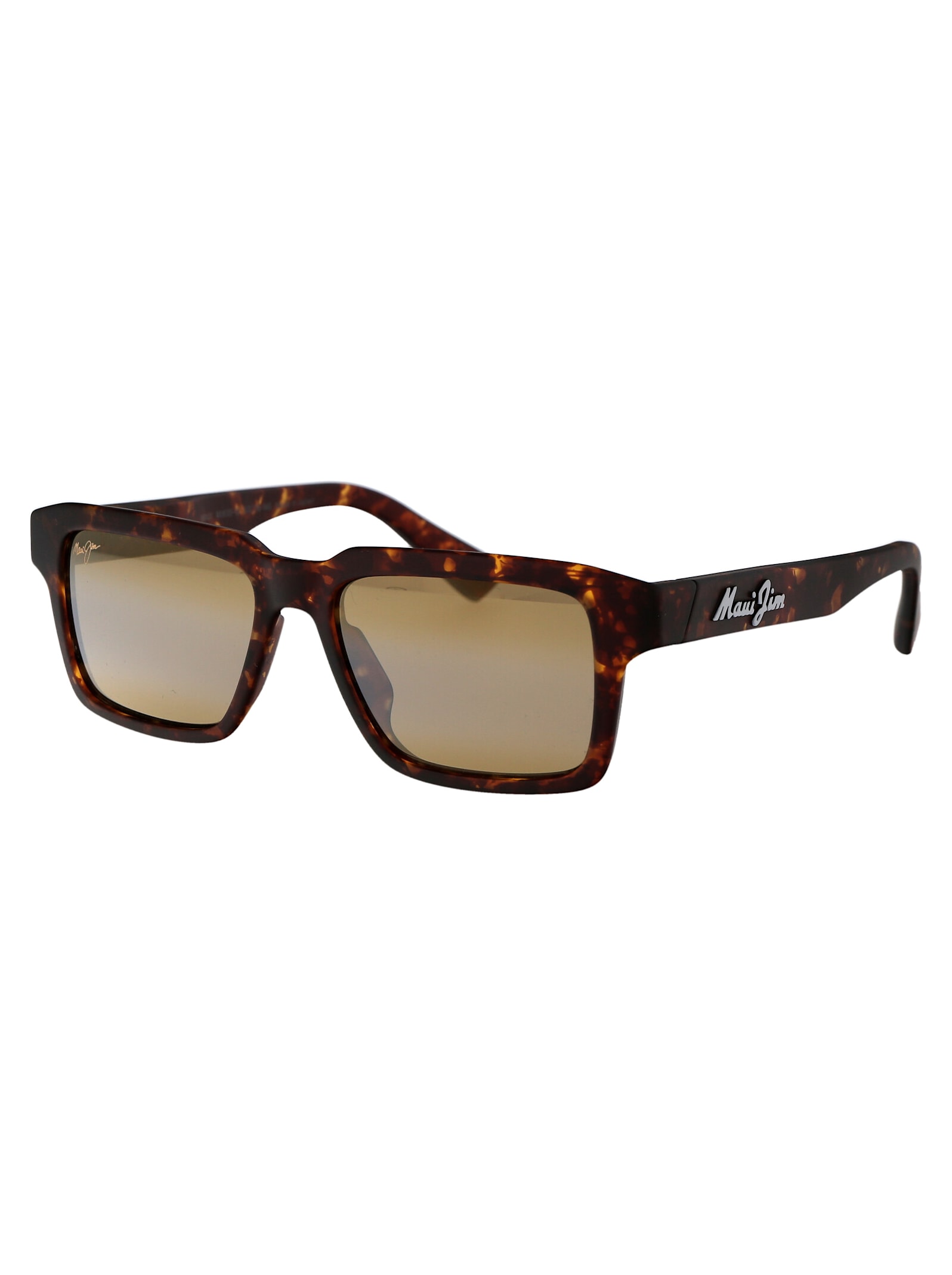 Shop Maui Jim Kahiko Sunglasses In 10 Matte Dark Havana