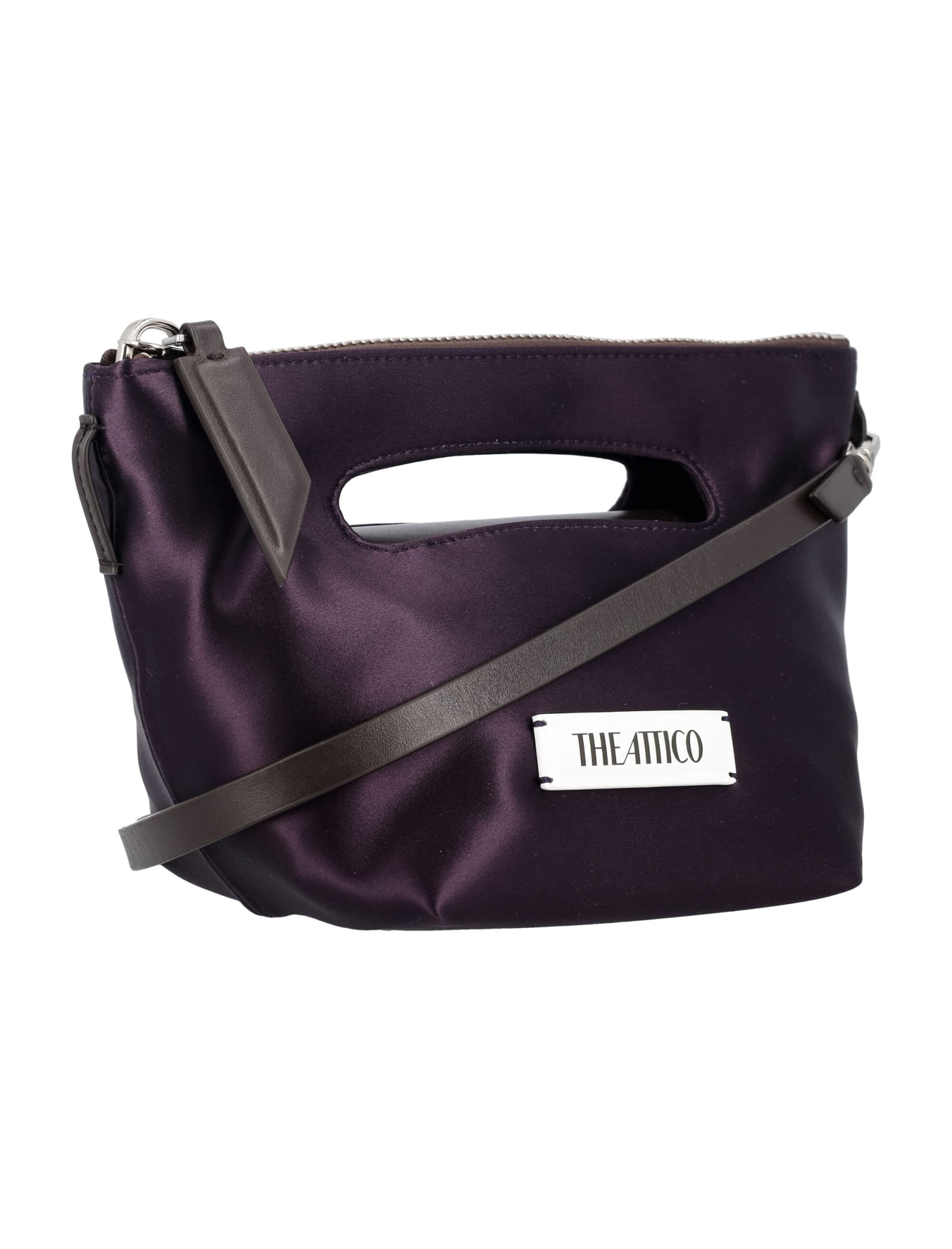 Shop Attico Via Dei Giardini 15 Tote Bag In Dark Brown