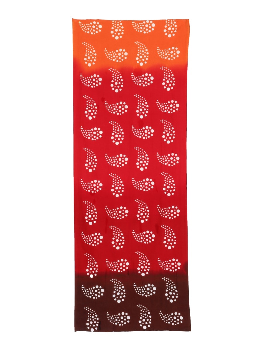 Shop Needles Cotton Paisley Bandana Scarf In Red