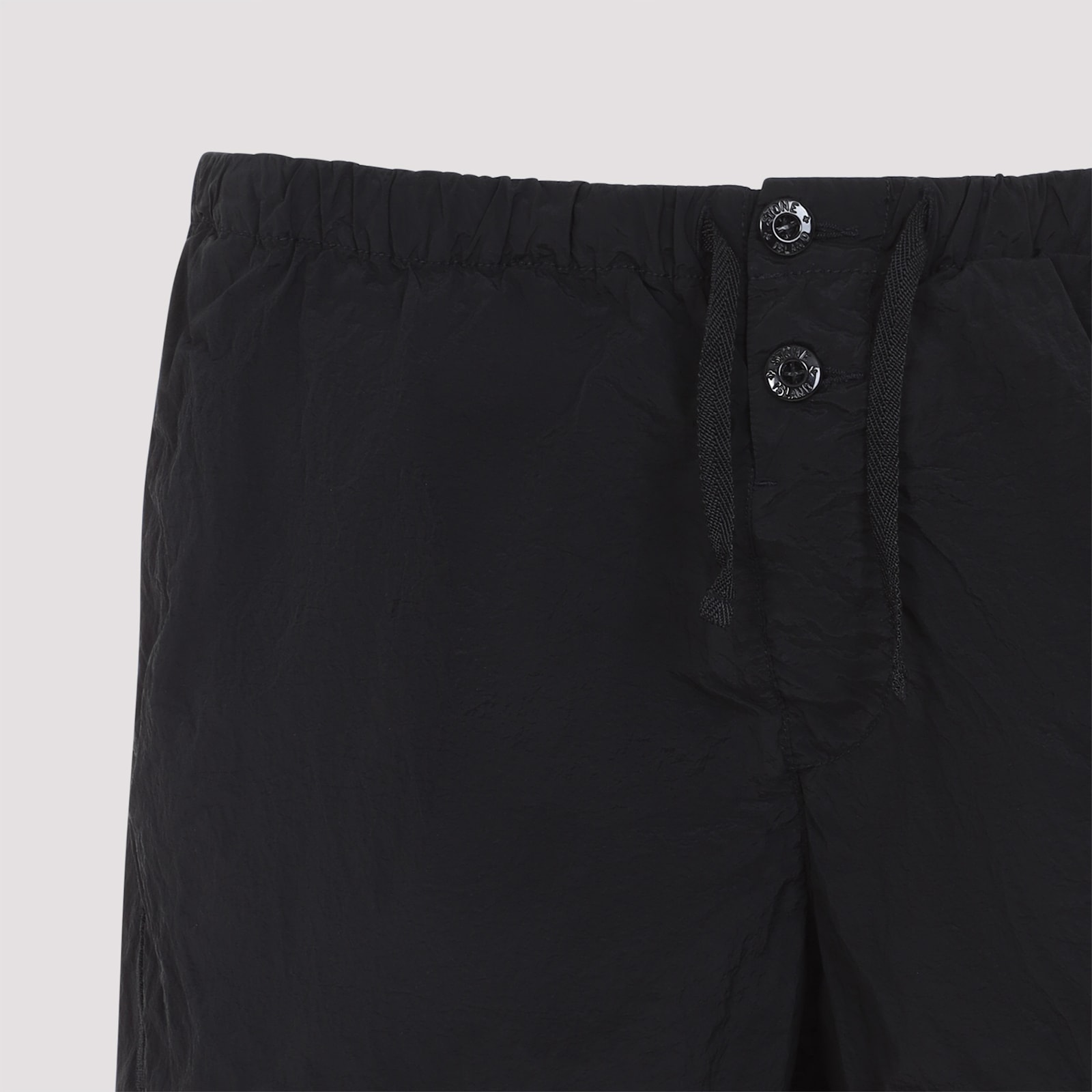 Stone Island Polyamide Shorts In Black