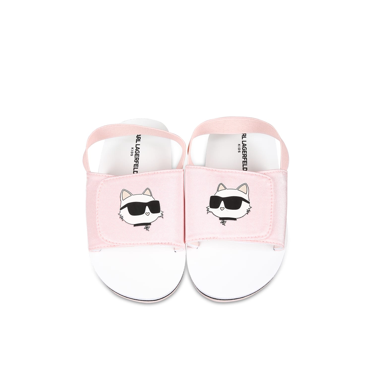 KARL LAGERFELD PINK SANDALS FOR GIRL WITH CHOUPETTE