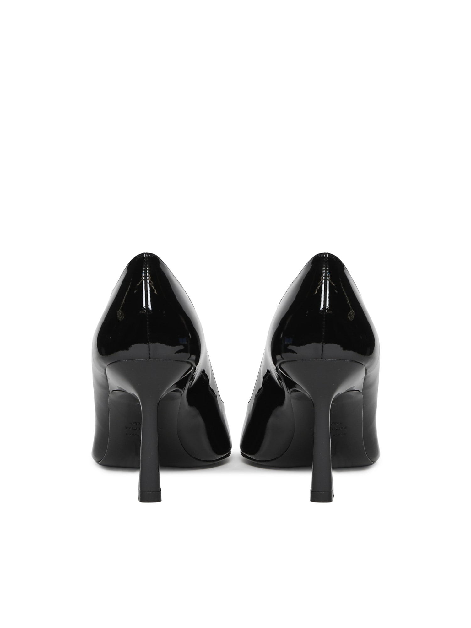 Stuart Weitzman Vinnie 85 Pumps In Black Patent Leather In Black