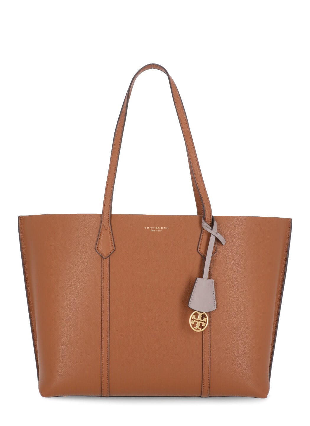 Shop Tory Burch Perry Triple Tote Shopping Bag In Brown