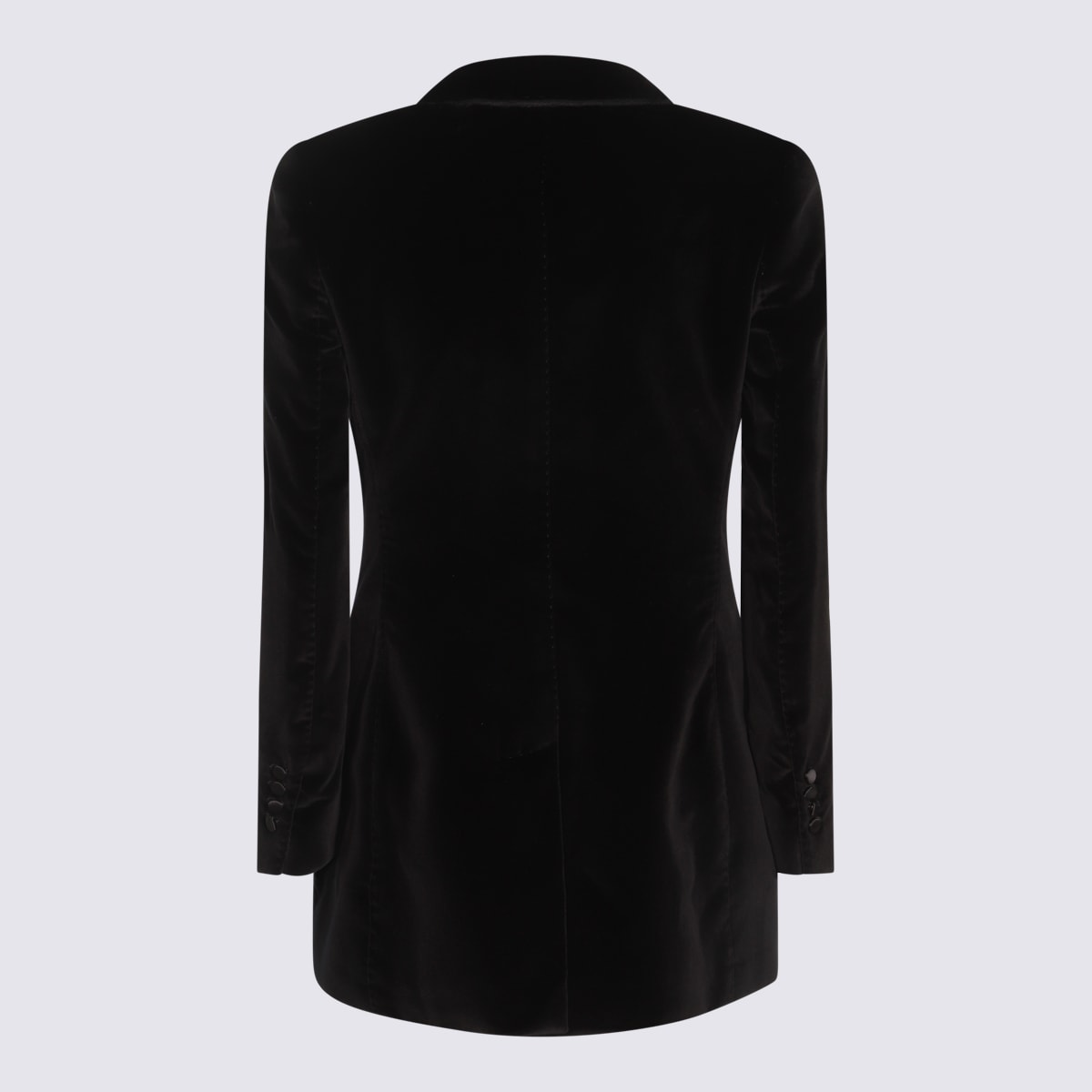 Shop Dolce & Gabbana Black Cotton Blazer