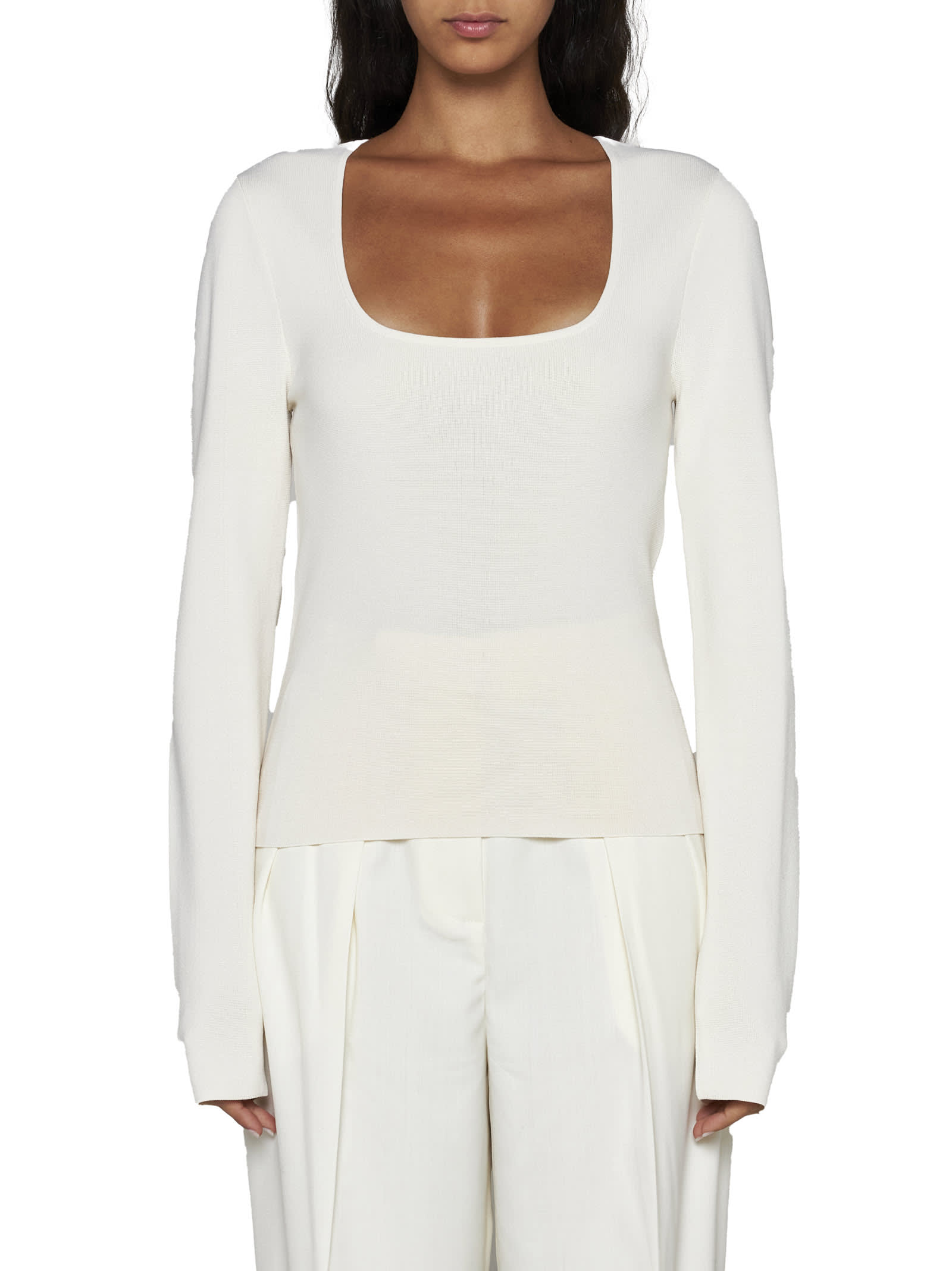 Shop Rohe Sweater In Off White