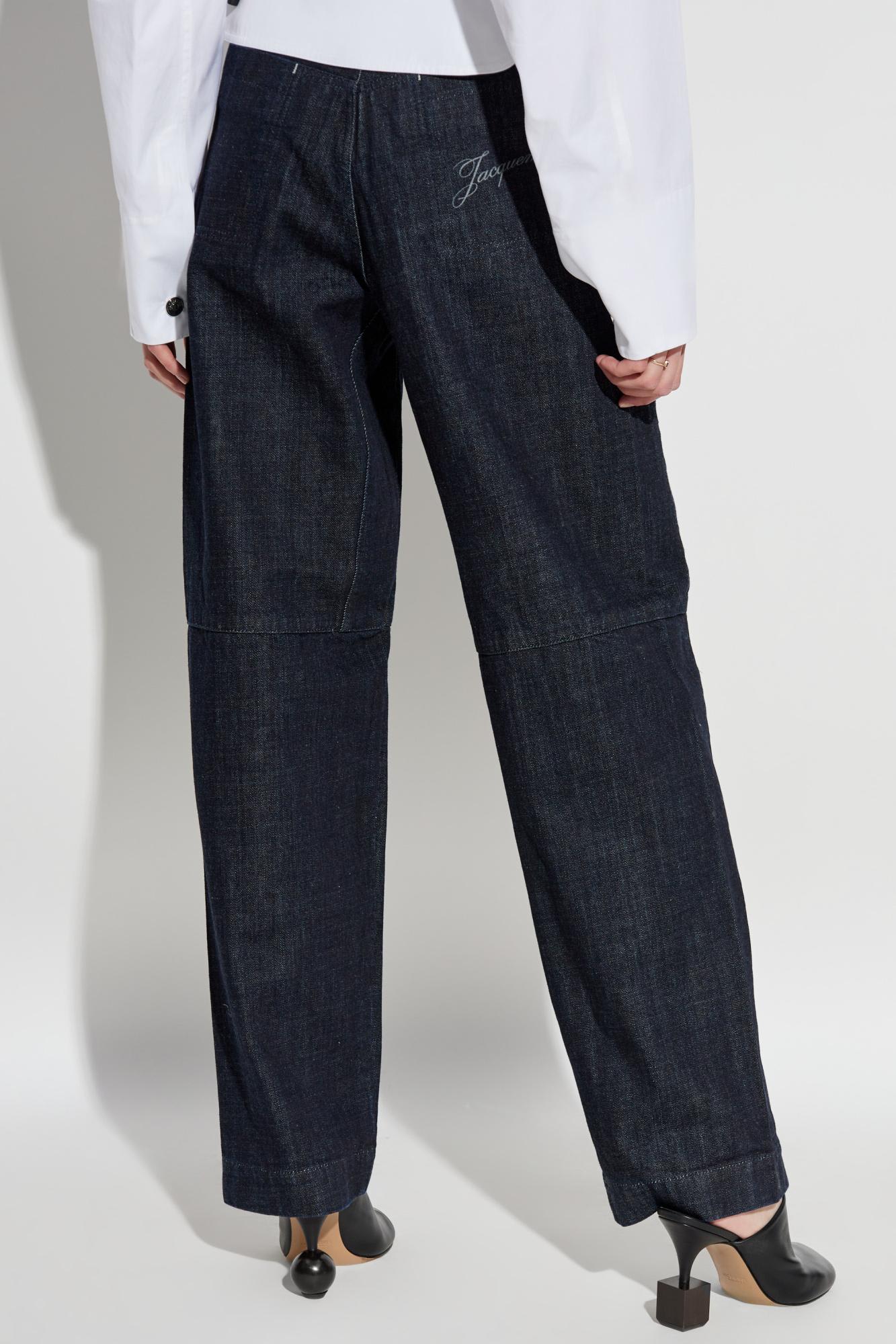 Jacquemus Women's Le Cargo De-nîmes Jean In Blue