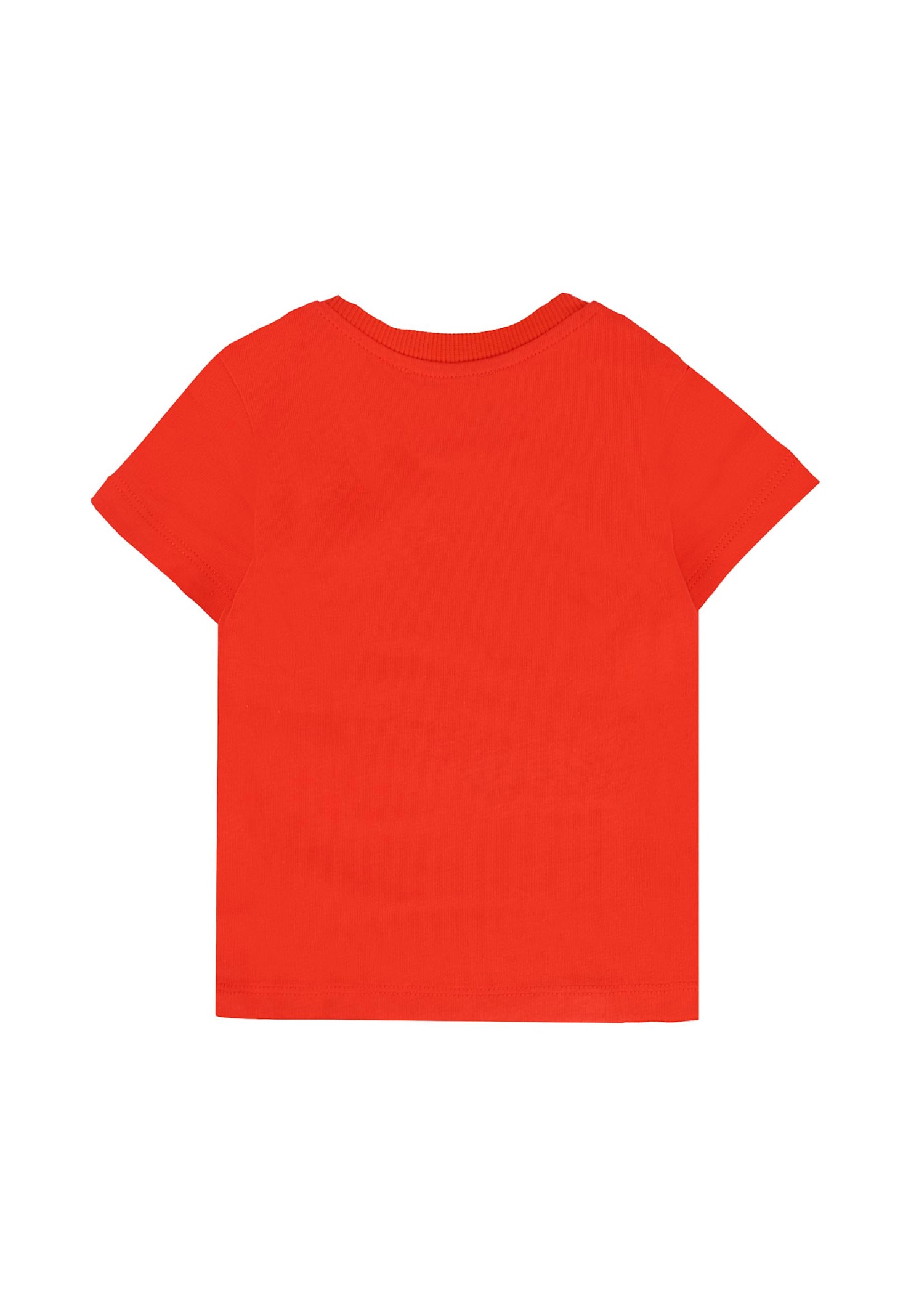 Moschino Red Shirt For Babykids With Teddy Bear In Red