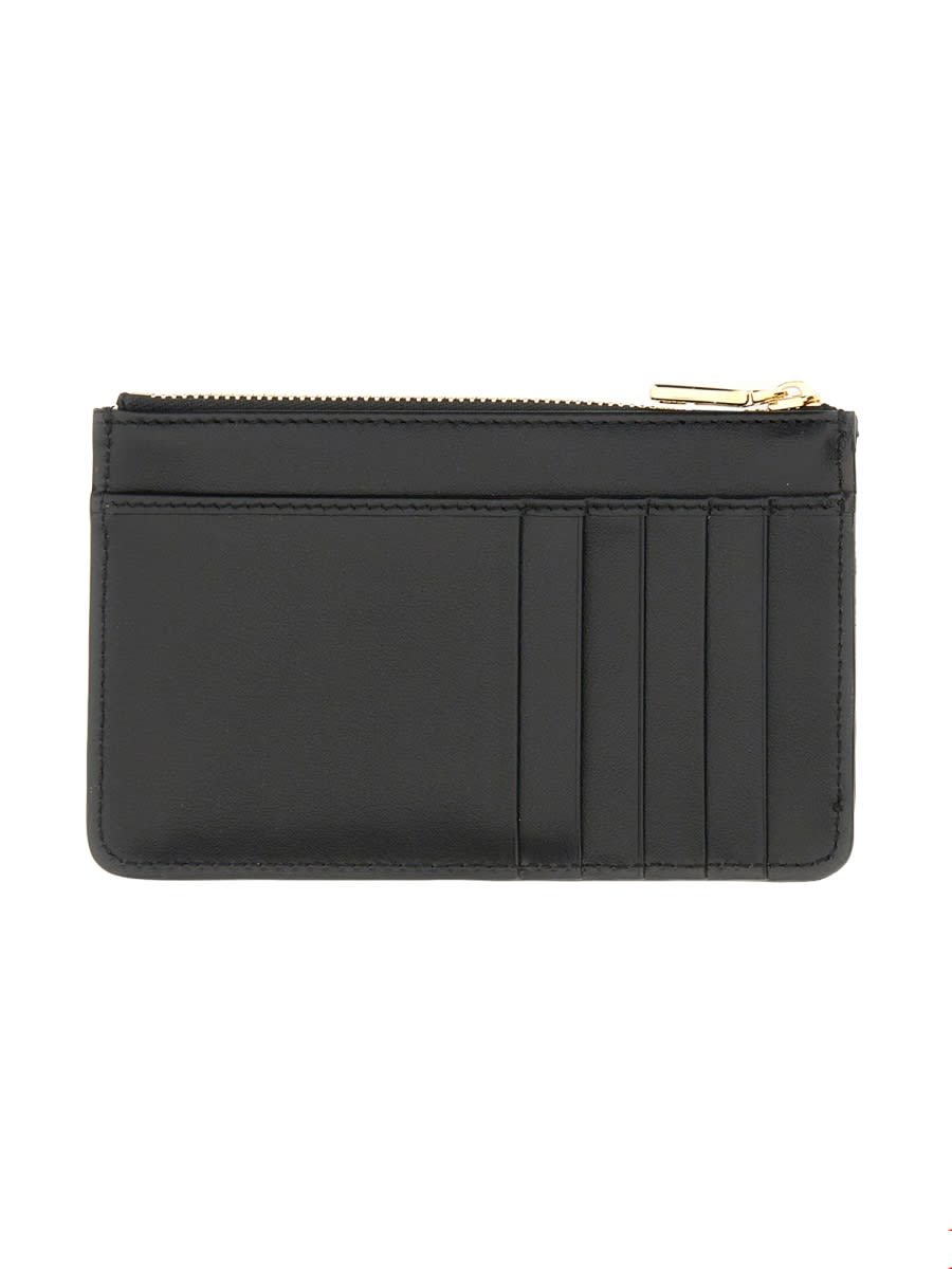 Shop Dolce & Gabbana Leather Card Holder In Black