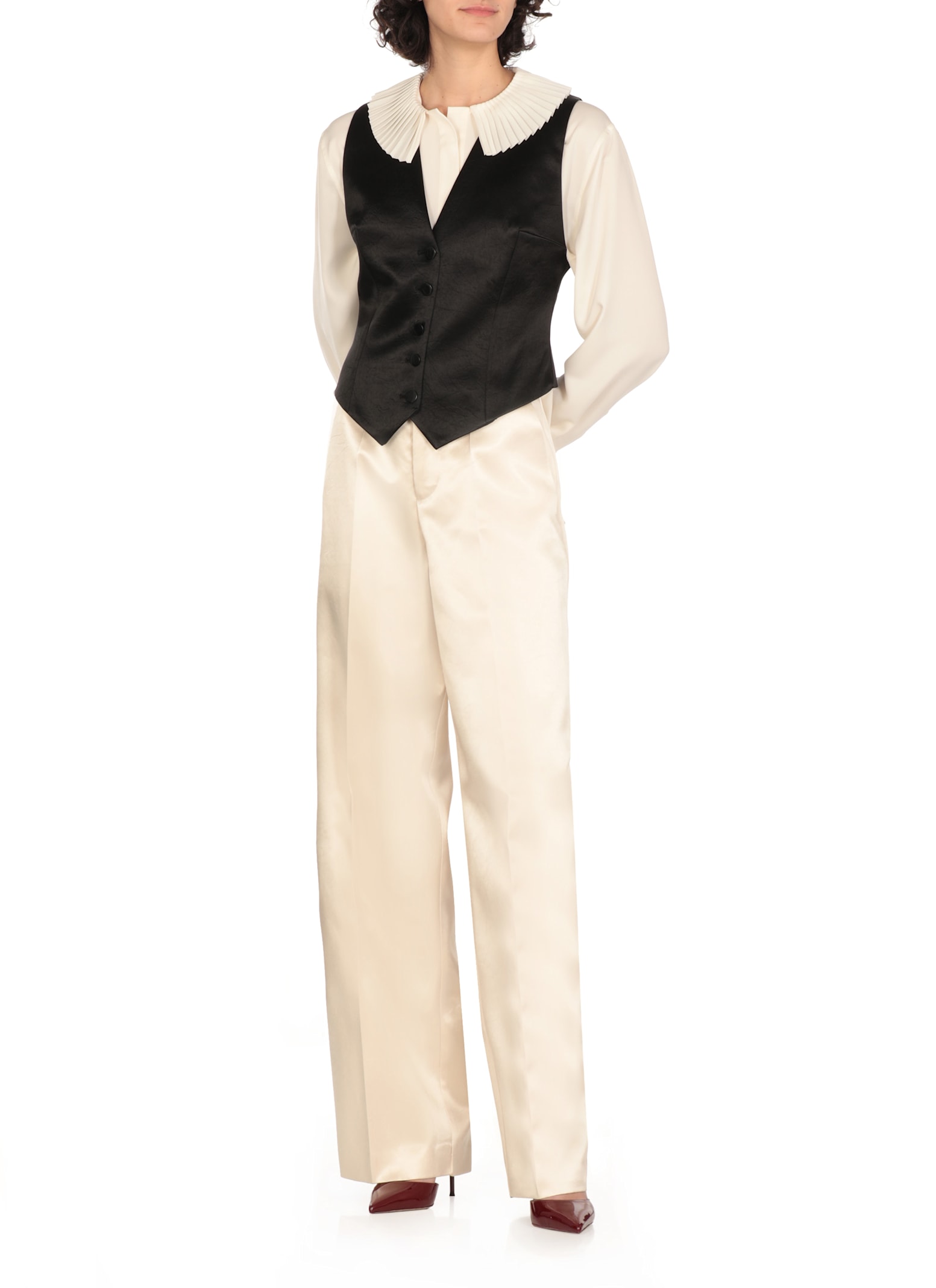 Philosophy Di Lorenzo Serafini Shirt With Chest Pockets In Ivory