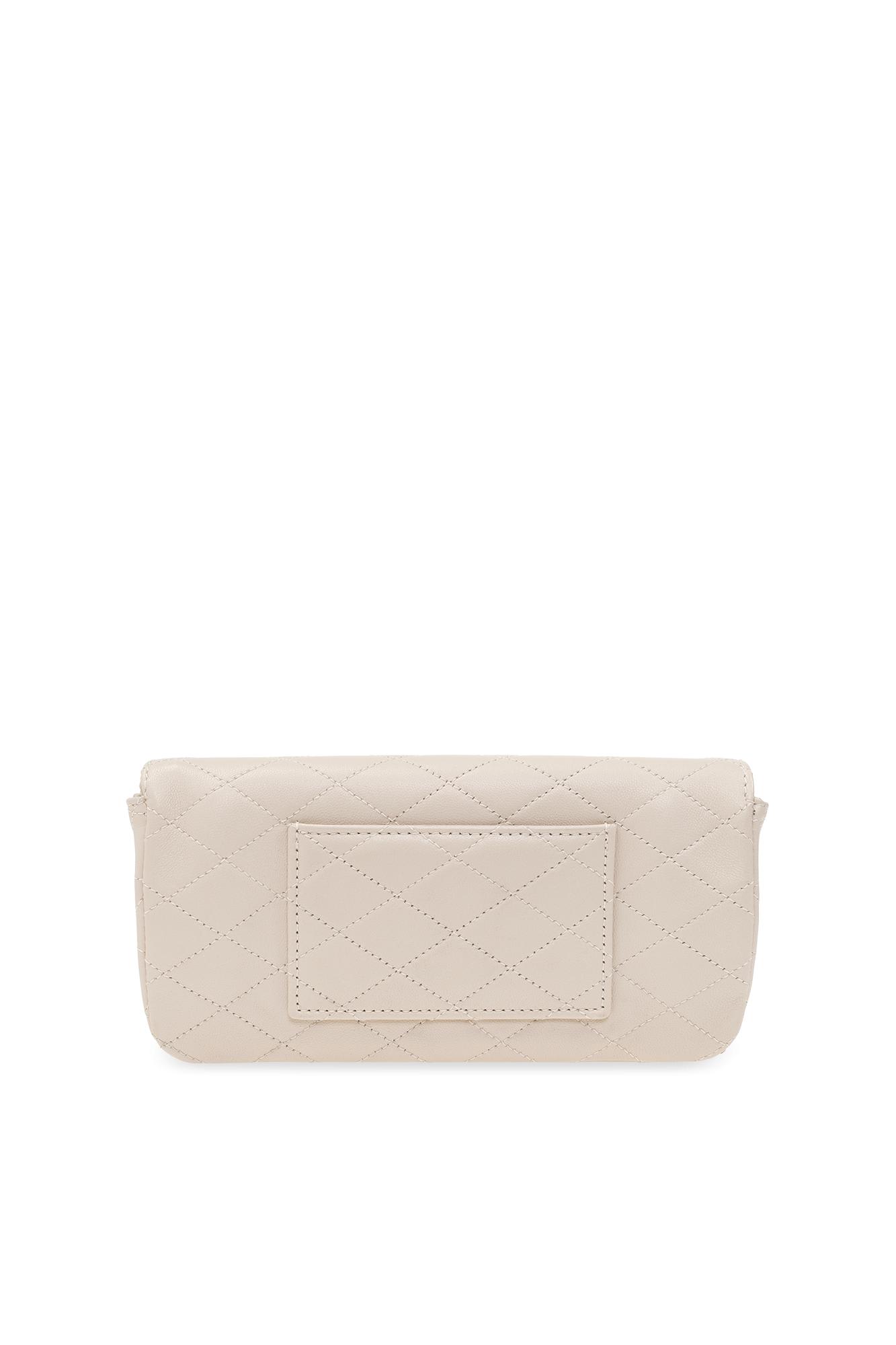 Saint Laurent Gaby Phone Holder In Neutral