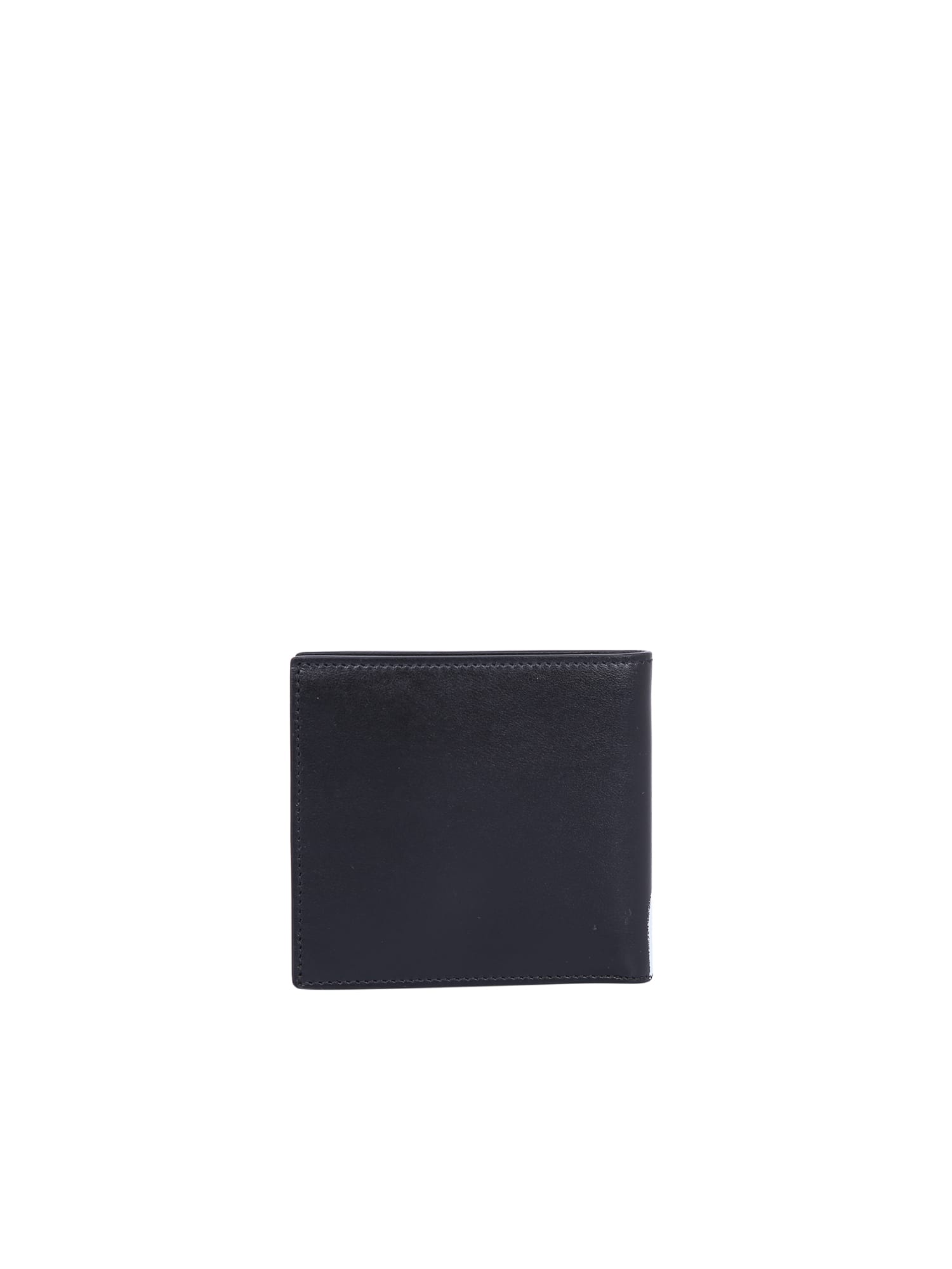 Shop Alexander Mcqueen Branded Wallet In Black