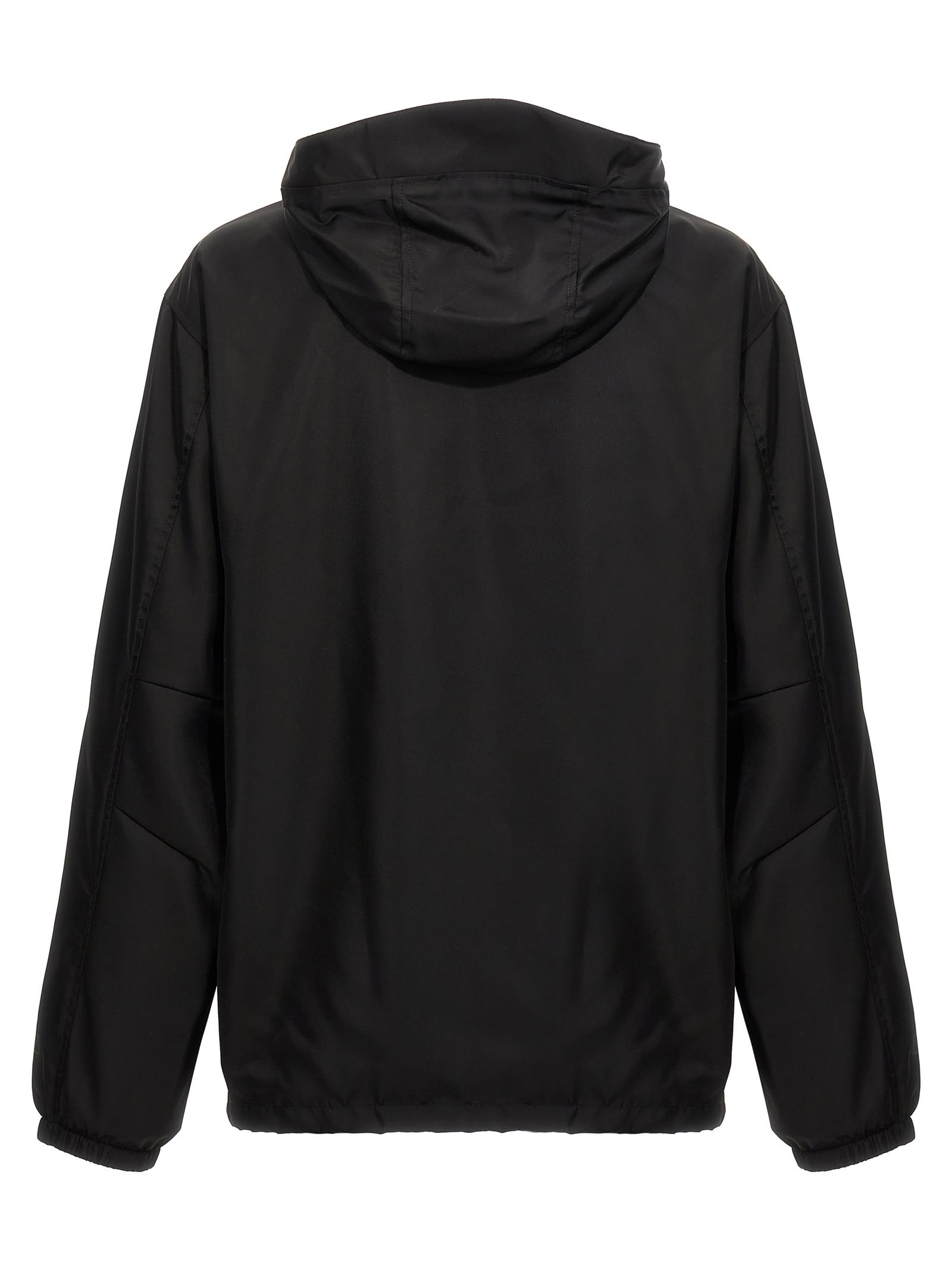 Shop Givenchy Logo Anorak In Black