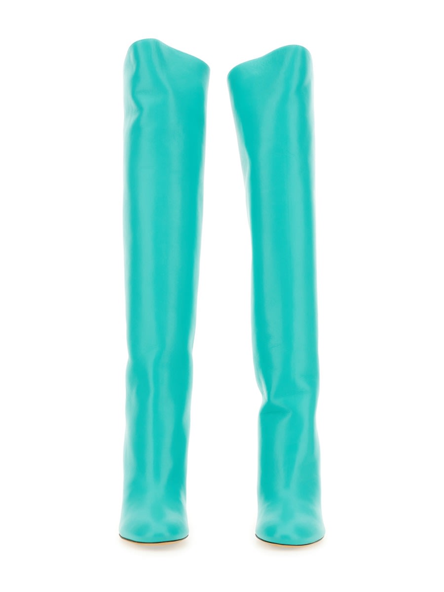 Maison Skorpios Adriana Boot In Baby Blue