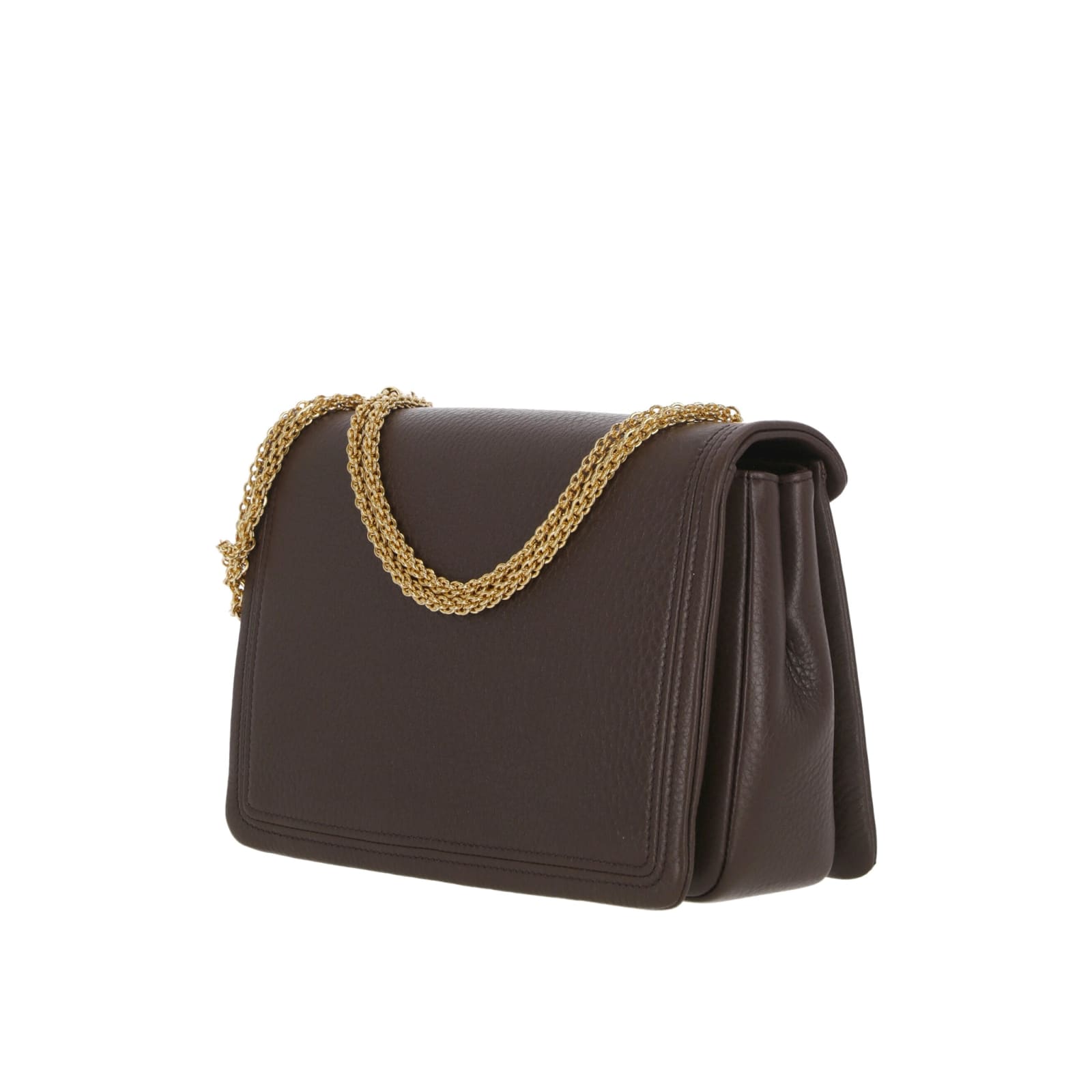Shop Valentino Garavani One Stud Shoulder Bag In Brown