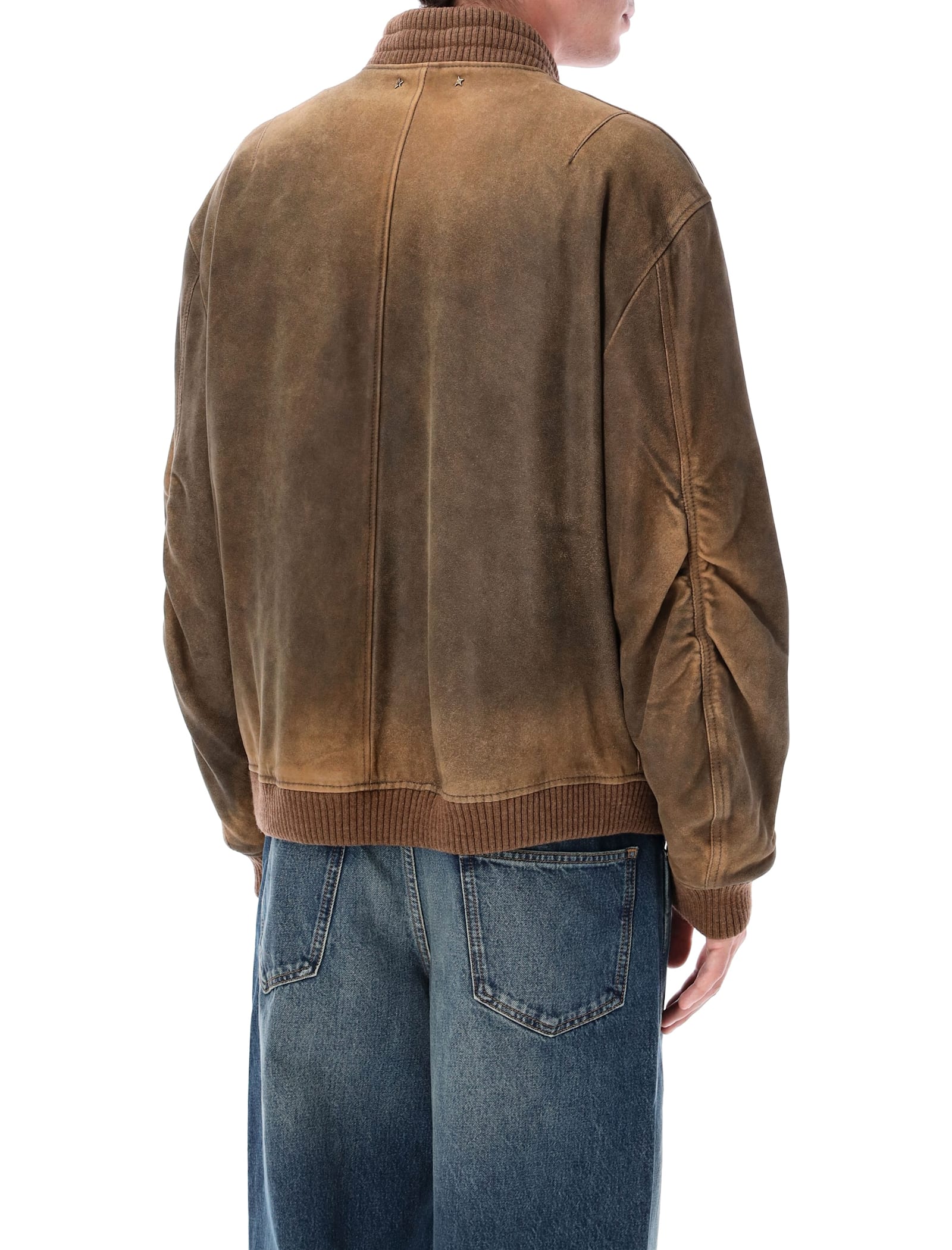 Golden Goose Unisex Brown Bomber Jacket In Brown