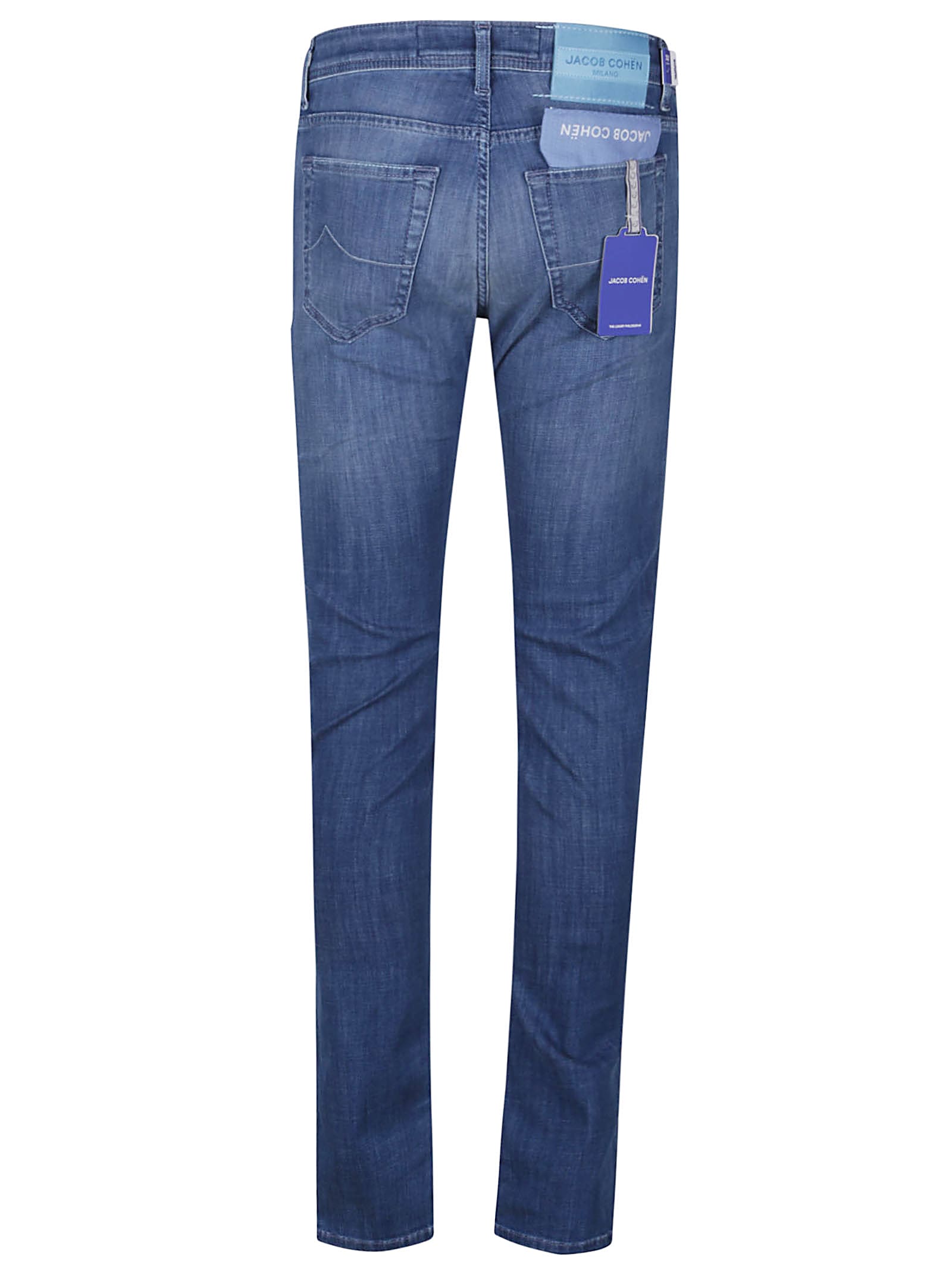 Shop Jacob Cohen 5 Pockets Jeans Super Slim Fit Nick Slim In D Light Blue