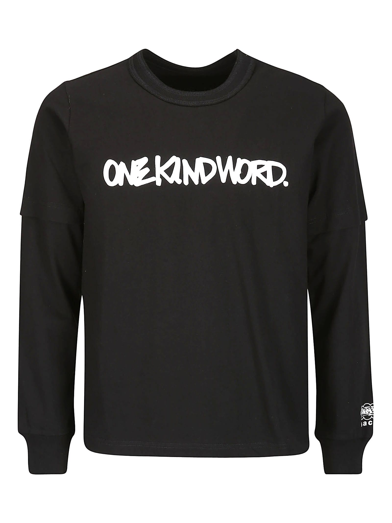 Sacai Eric Haze / Onekindword. L/s T-shirt In 001 | ModeSens