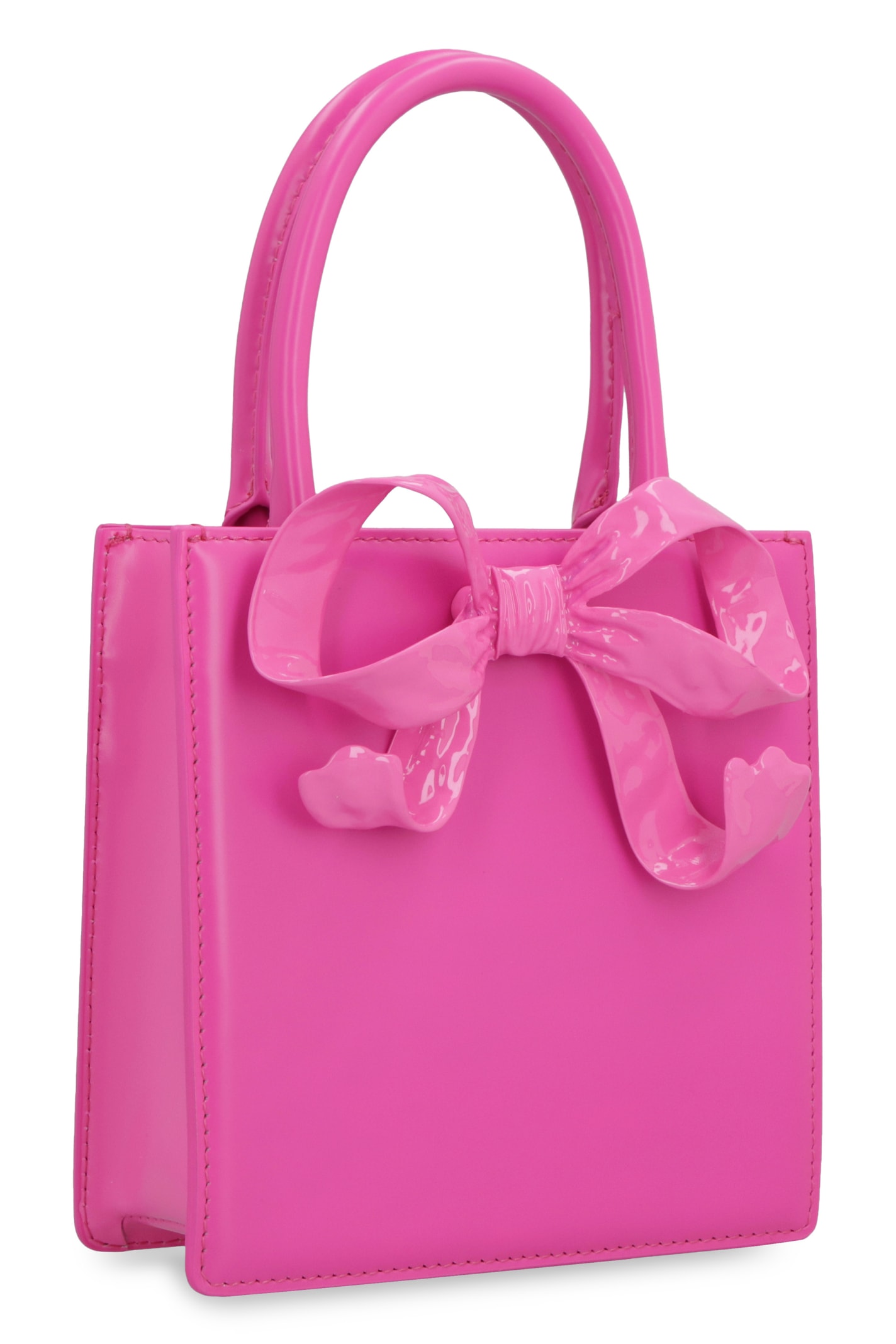 Self-portrait Bow Tote Bag In Pink | ModeSens