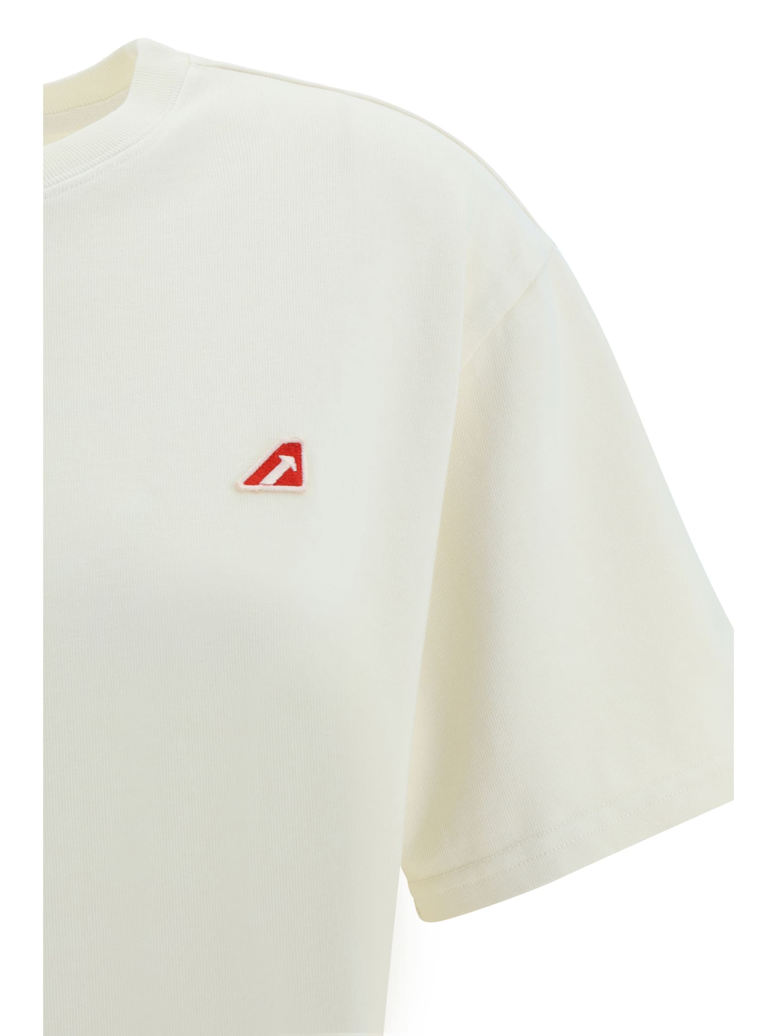 Shop Autry Ease T-shirt In Yellow Cream