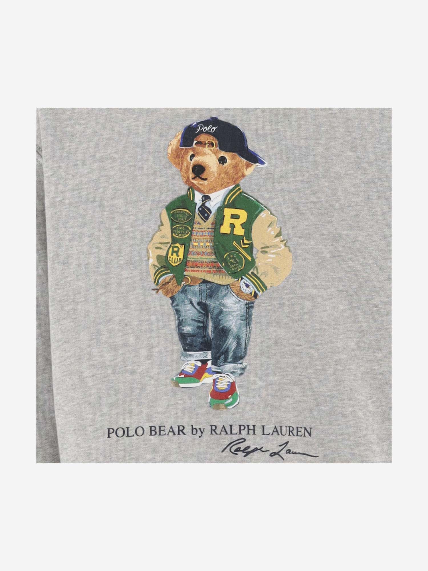 Shop Ralph Lauren Cotton Blend Sweatshirt With Polo Bear Pattern