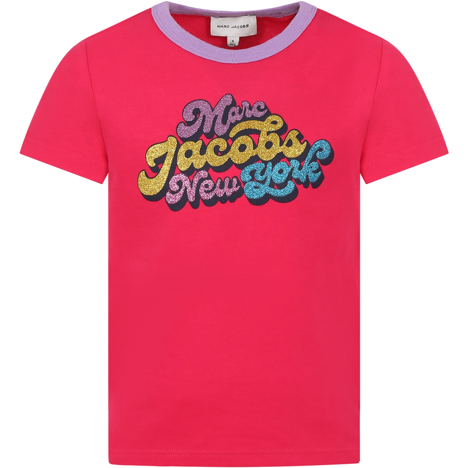 Marc Jacobs T-shirt Aus Baumwoll-jersey In Fucsia