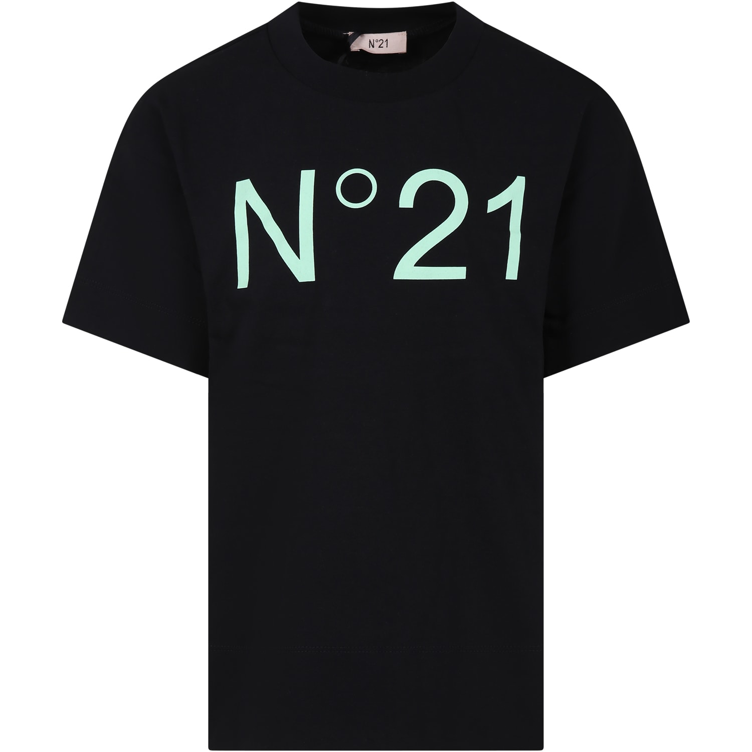 N°21 Kids' Black T-shirt For Girl
