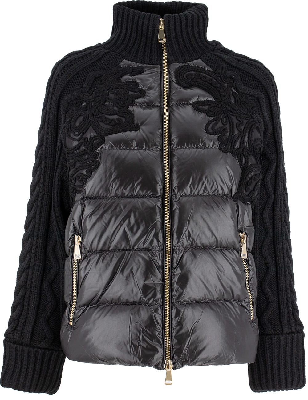 Shop Ermanno Firenze Down Jacket In Nero